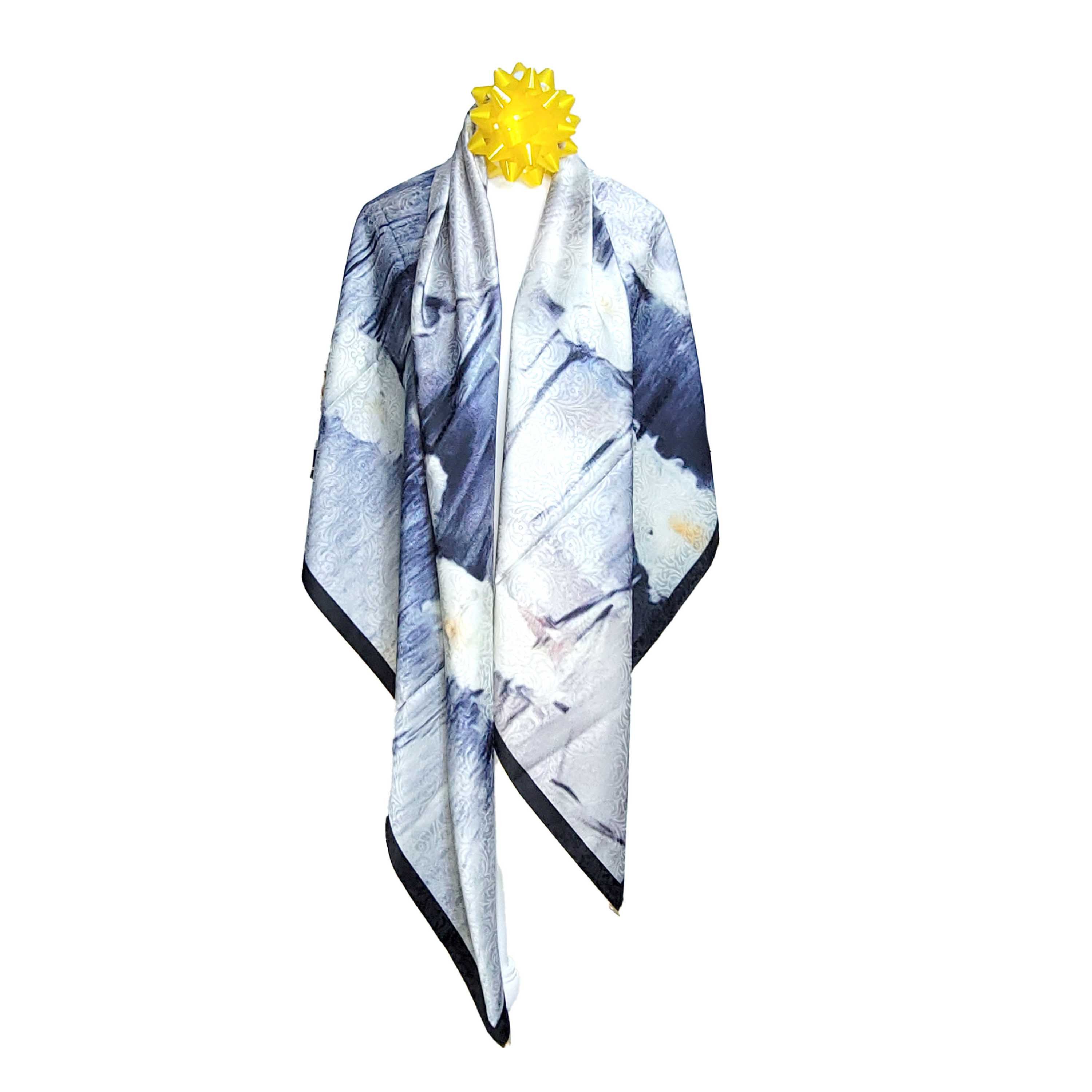 Other NWT Double Sided Silk Scarf 52"x52" Large Square Wrap 3237 Size ONE SIZE - 8 Thumbnail