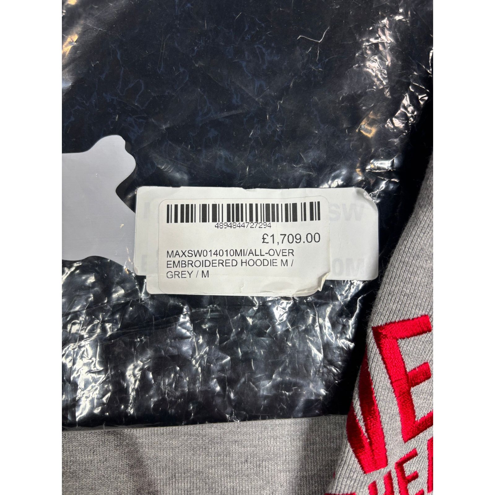 Mastermind Japan Mastermind World "All-Over" Embroidered Grey Hoodie MD Size M / US 6-8 / IT 42-44 - 14 Thumbnail