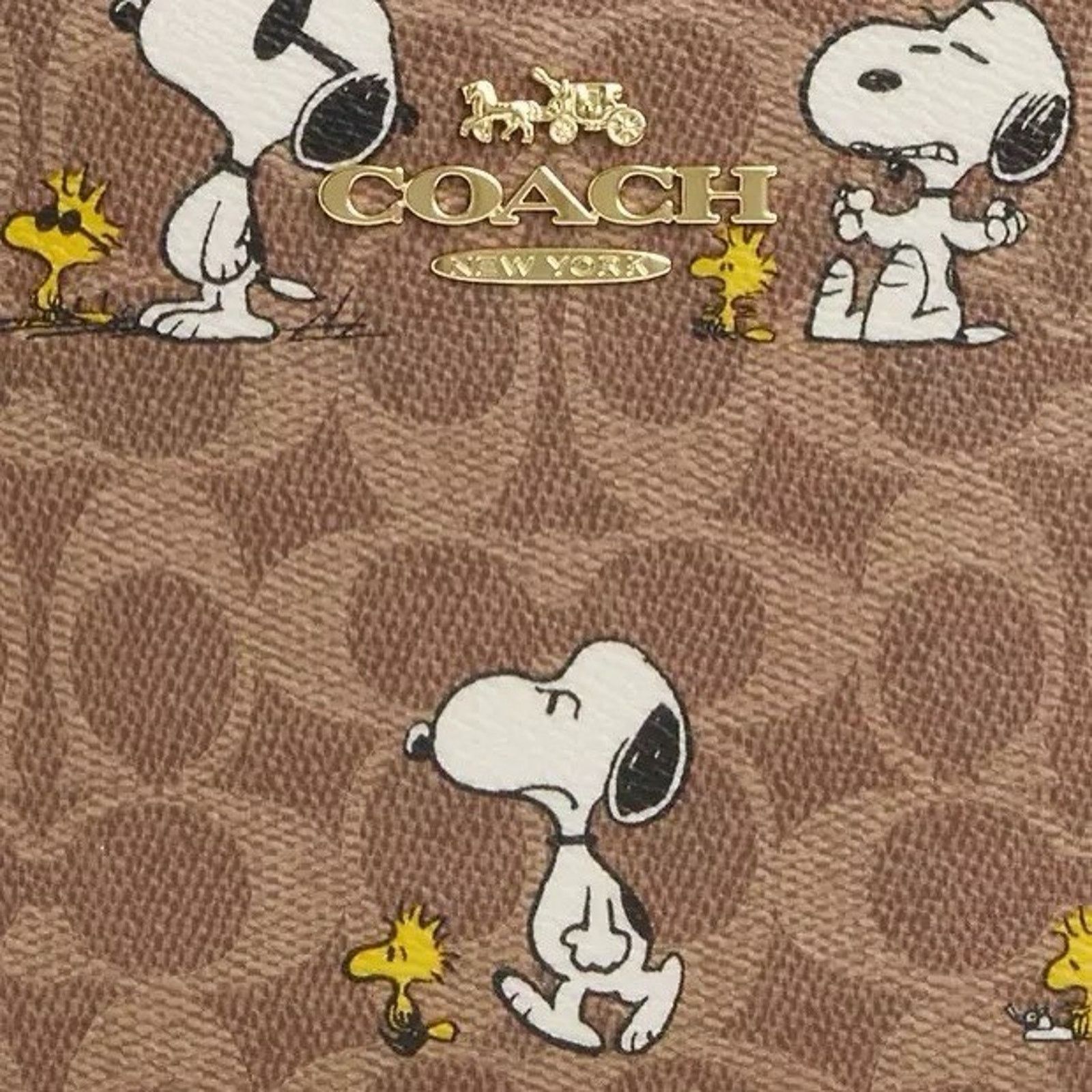 Coach NWT COACH x PEANUTS CBM27 Jamie Camera Bag Snoopy Tan Size ONE SIZE - 5 Thumbnail