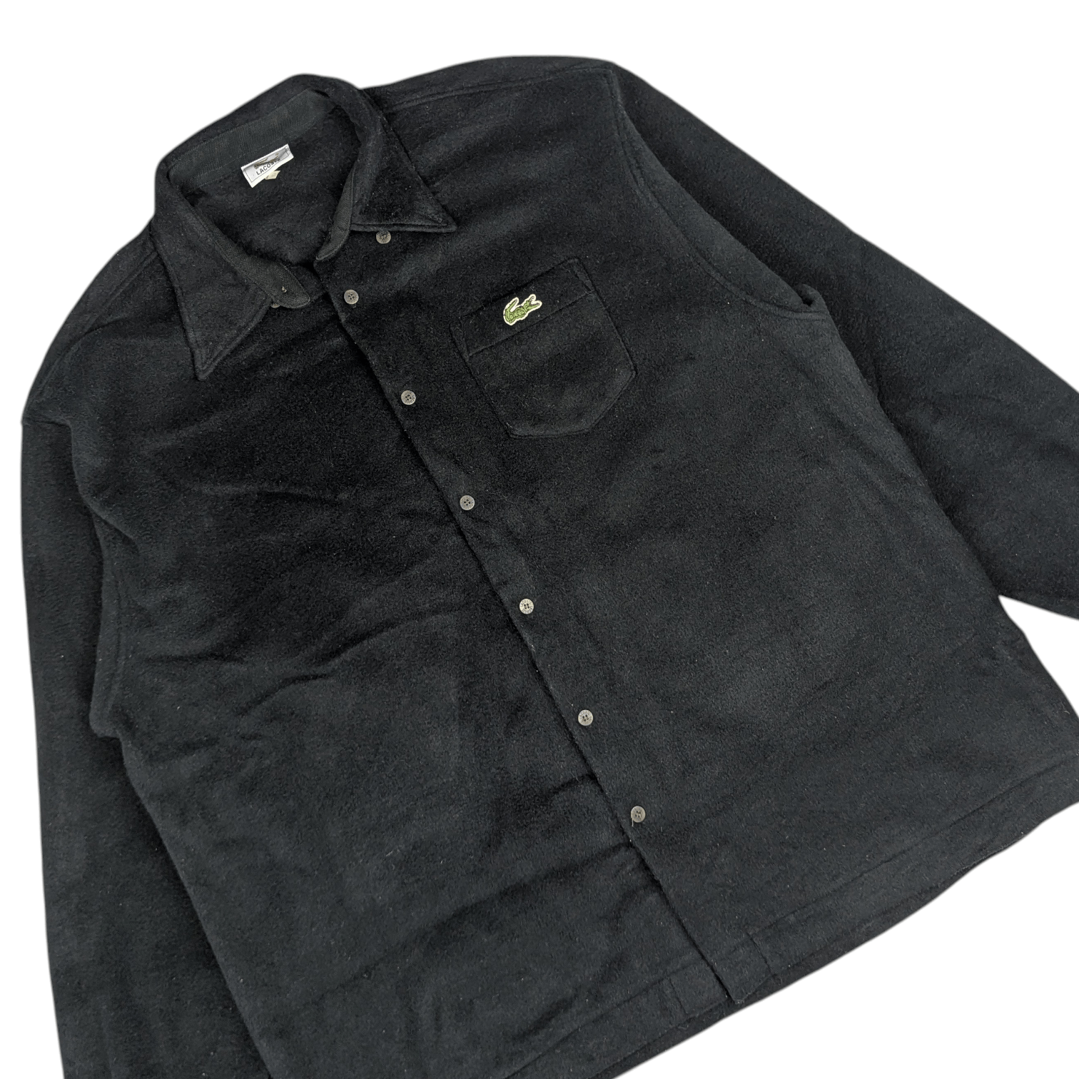 Lacoste Vintage 90's LACOSTE Button Up Fleece Shirt Flannel Cowboy Size US XL / EU 56 / 4 - 5 Thumbnail