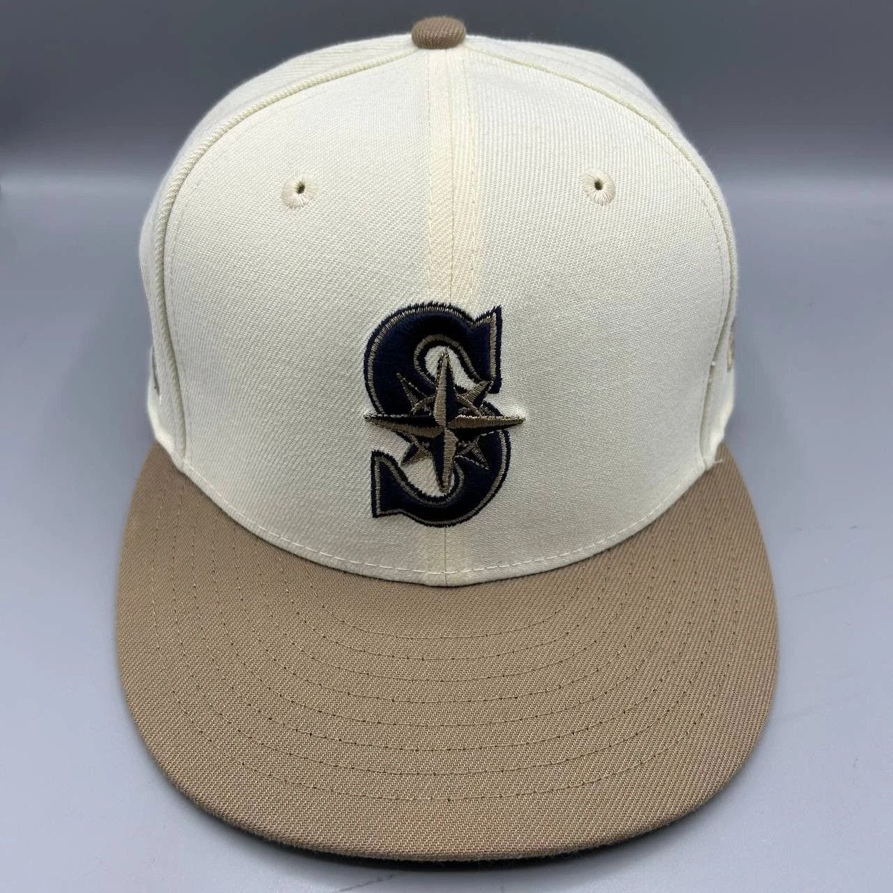 New Era Seattle Mariners Hat Men 7 3/8 59Fifty New Era MLB Fitted Size ONE SIZE - 1 Thumbnail