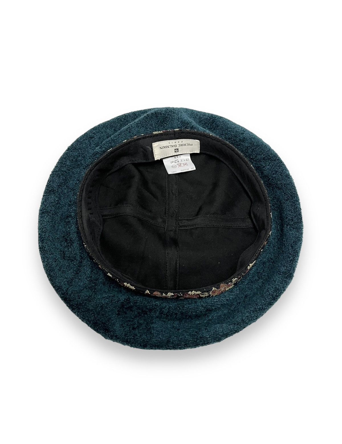 Pierre Balmain Vintage PIERRE BALMAIN PARIS Emerald Green Retro Beret Hat Size ONE SIZE - 6 Thumbnail