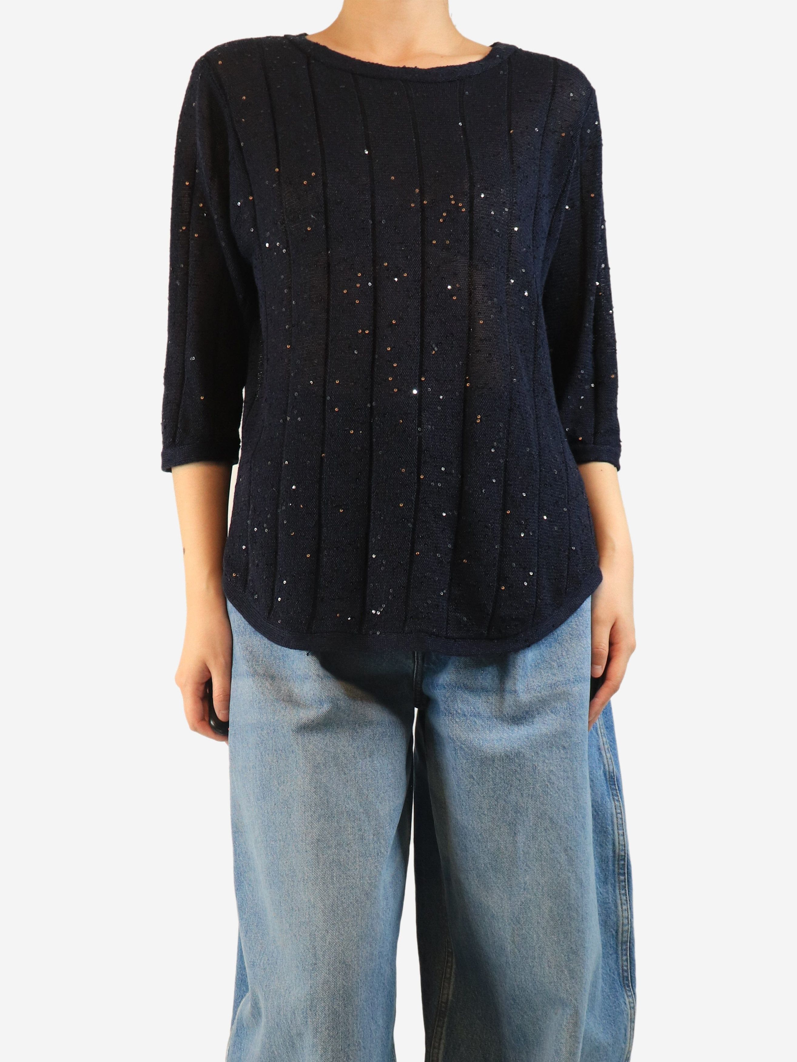 Other Navy sequin-embellished sweater - M Size M / US 6-8 / IT 42-44 - 1 Thumbnail