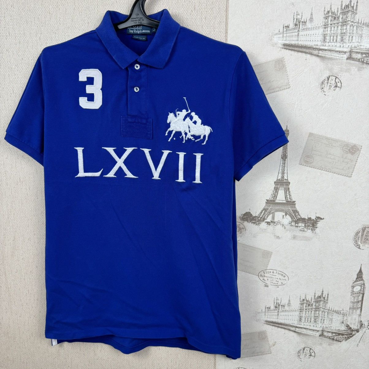 Polo Ralph Lauren Vintage Ralph Lauren Polo T shirt Chief Keef LXVII Blue Sz L Size US L / EU 52-54 / 3 - 6 Thumbnail