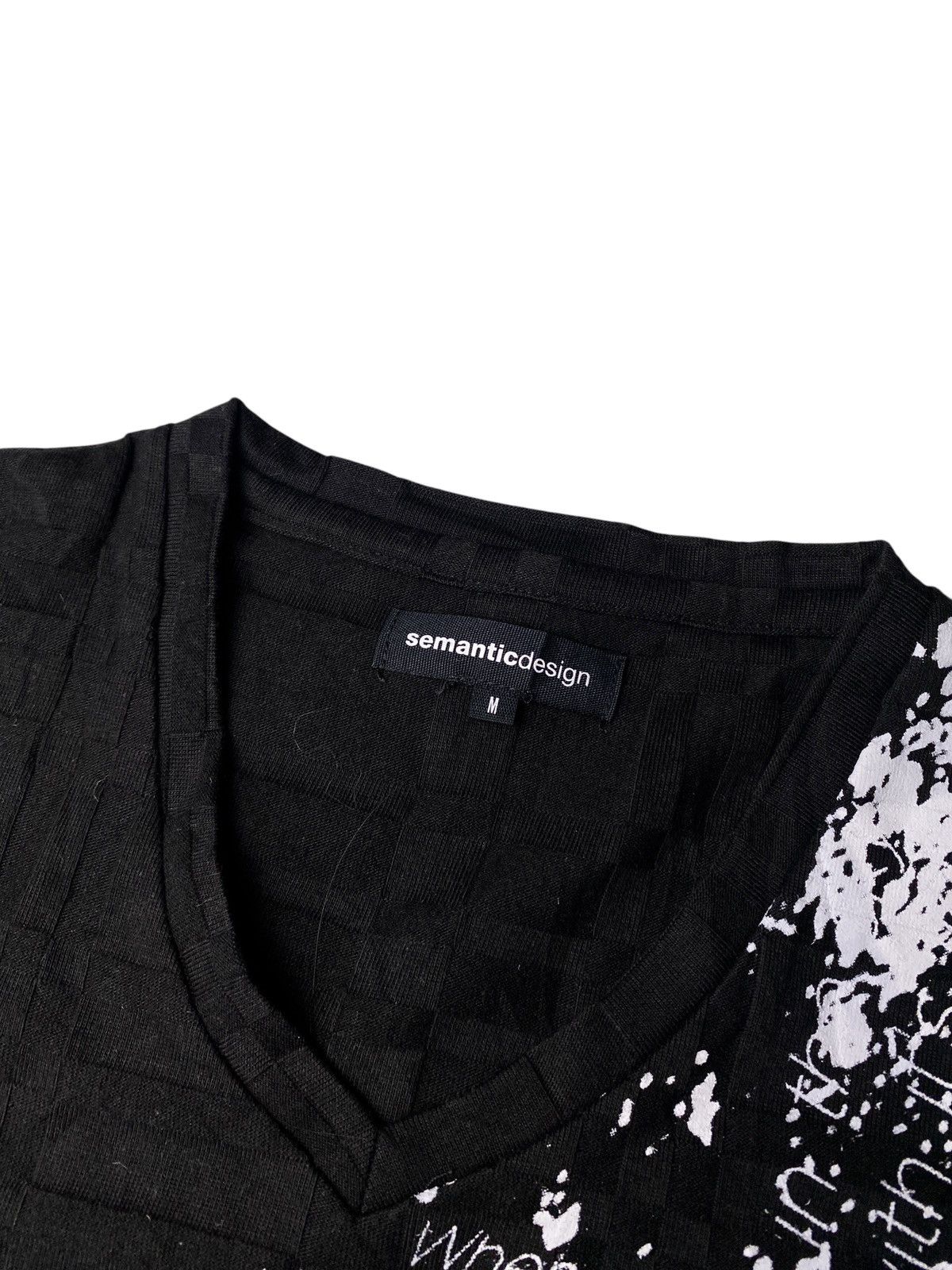 Hysteric Glamour 2000's Semantic Design Poem Grunge Splatter Shirt Size US S / EU 44-46 / 1 - 5 Thumbnail
