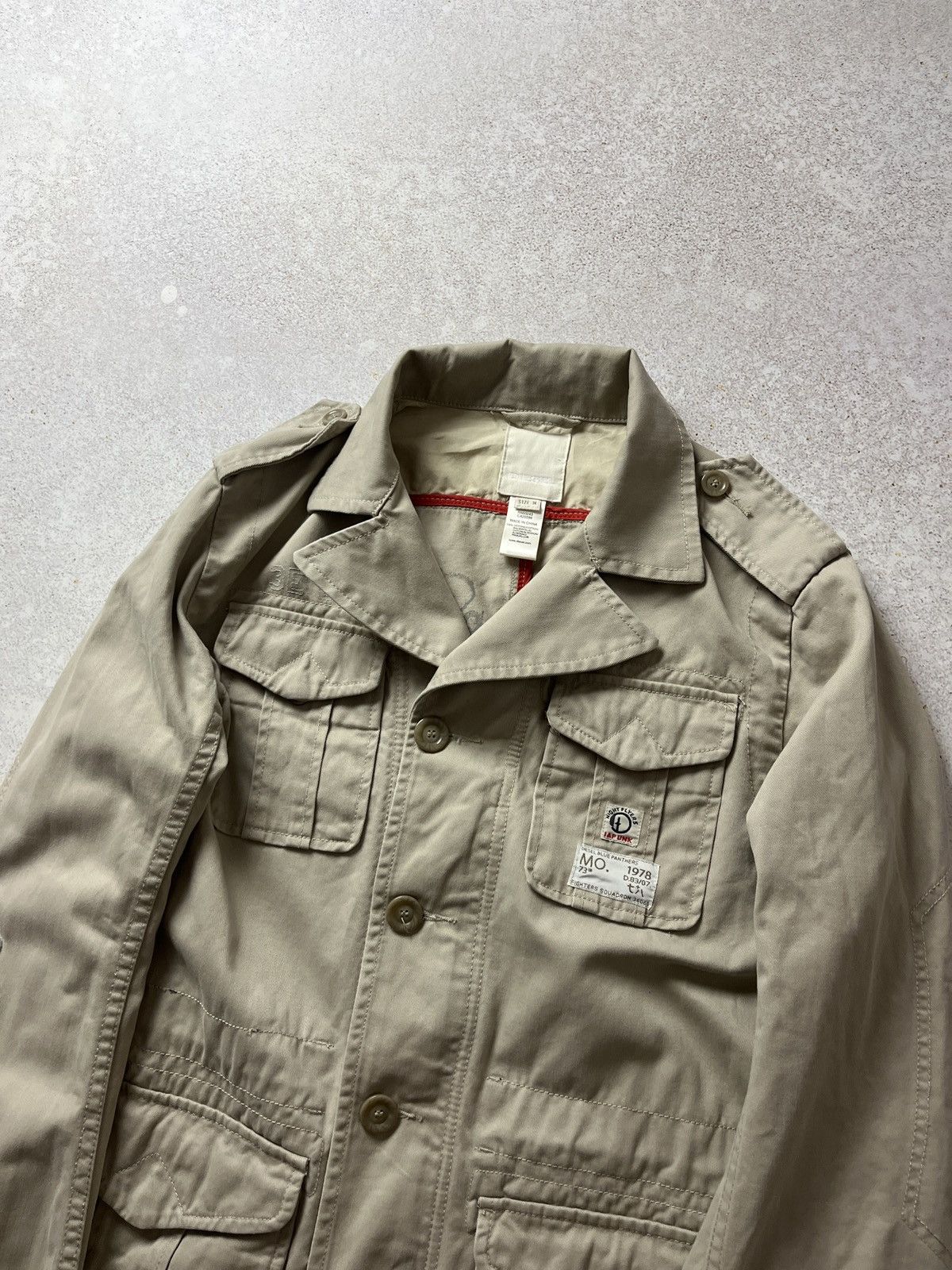 Diesel Vintage Diesel Military Blue Panthers Jacket Fighters Size US M / EU 48-50 / 2 - 2 Thumbnail