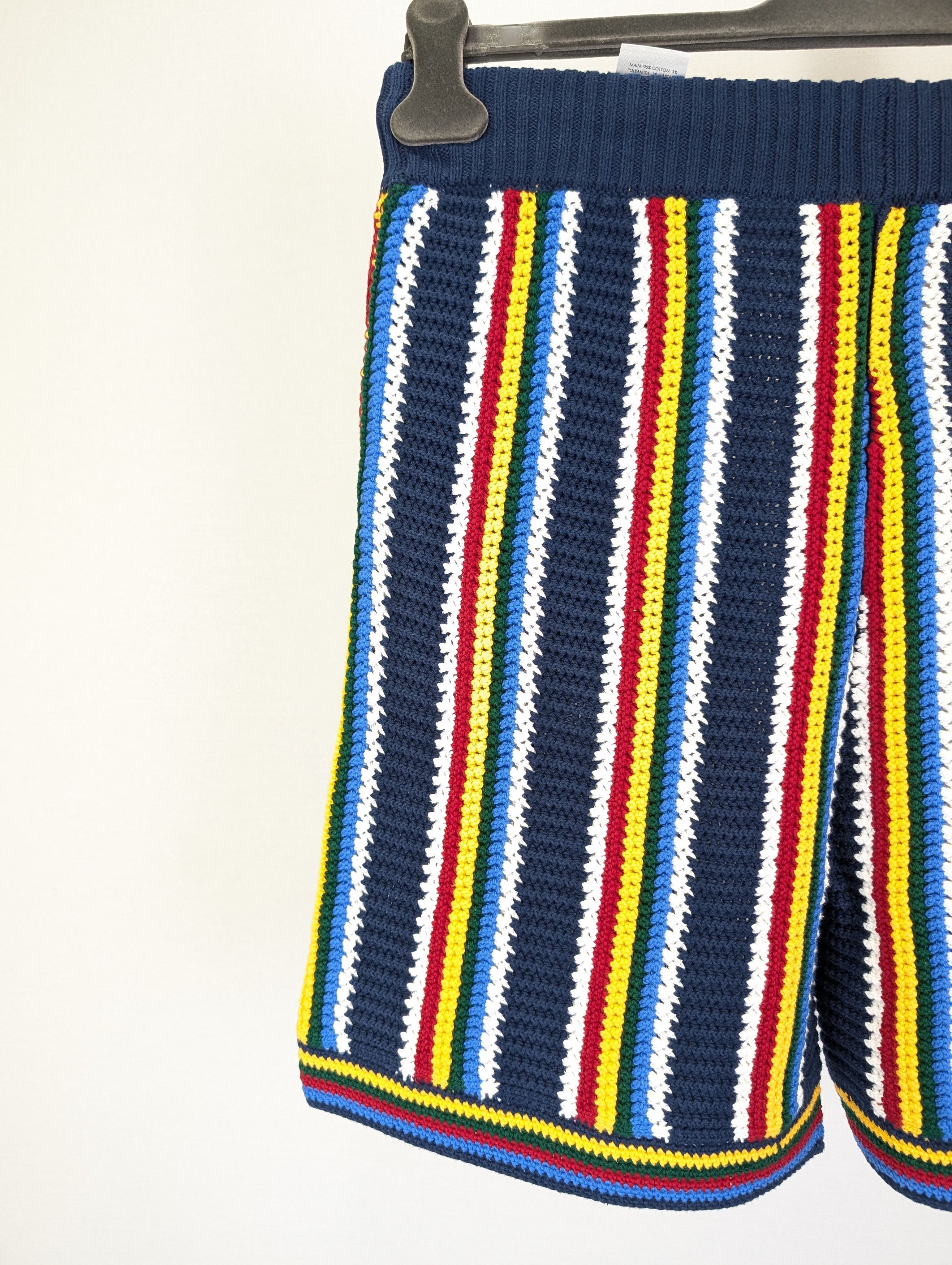 Casablanca o1rshd1 DUP / Cotton Crochet Shorts in Navy Size US 34 / EU 50 - 11 Thumbnail