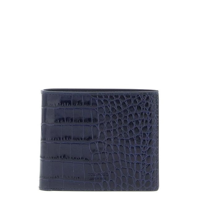 Tom Ford TOM FORD Blue Embossed Wallet New & Authentic Size ONE SIZE - 1 Thumbnail