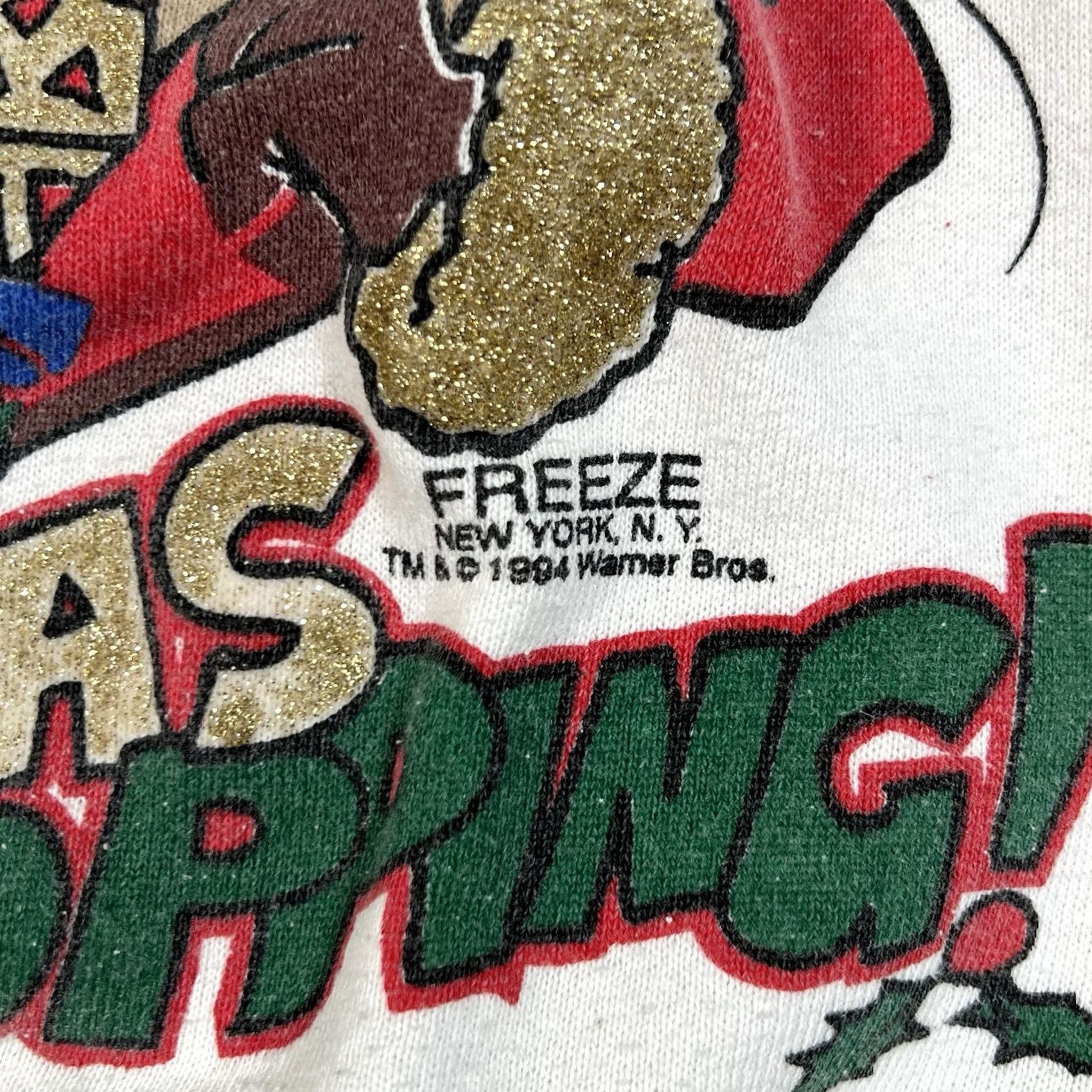 Vintage VINTAGE Freeze Sweatshirt Bugs Bunny 90s Size XL White Mens Pullover Christmas Warmer 1994 Cartoon Size US XL / EU 56 / 4 - 3 Thumbnail
