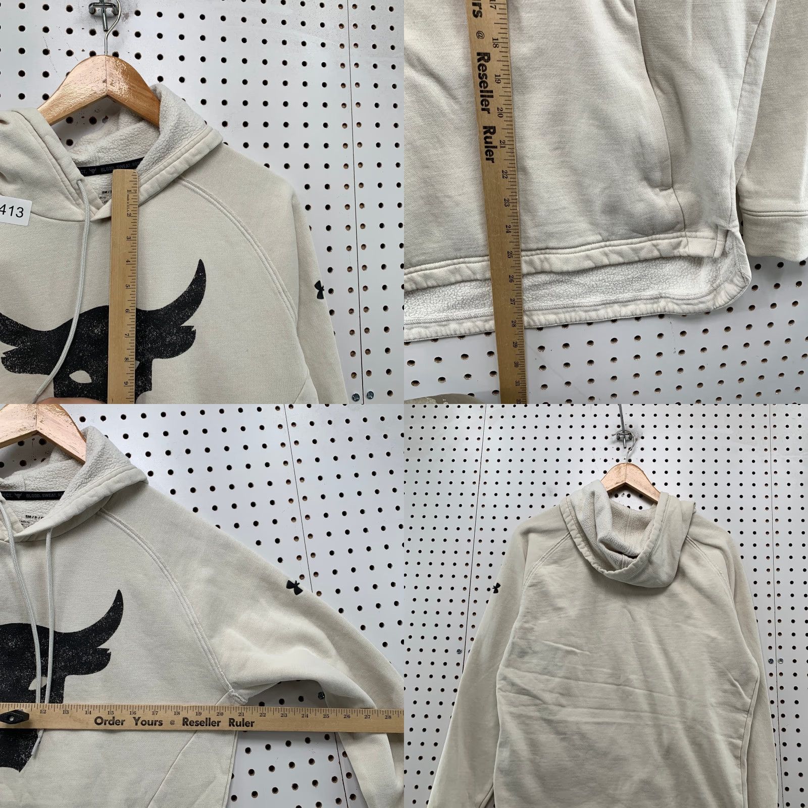 Under Armour Under Armour Project Rock Hoodie Sweatshirt Men Small Beige Blood Sweat Respect Hoodie Mens Small Beige Under Armour Project Rock Size US S / EU 44-46 / 1 - 8 Thumbnail