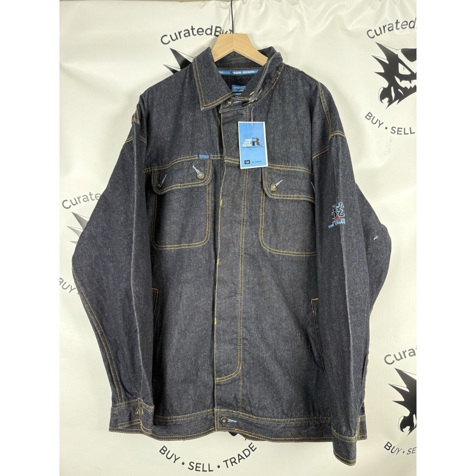 Koman Vintage 2000 Raw Denim Jacket By Koman XXL Size US XXL / EU 58 / 5 - 1 Thumbnail