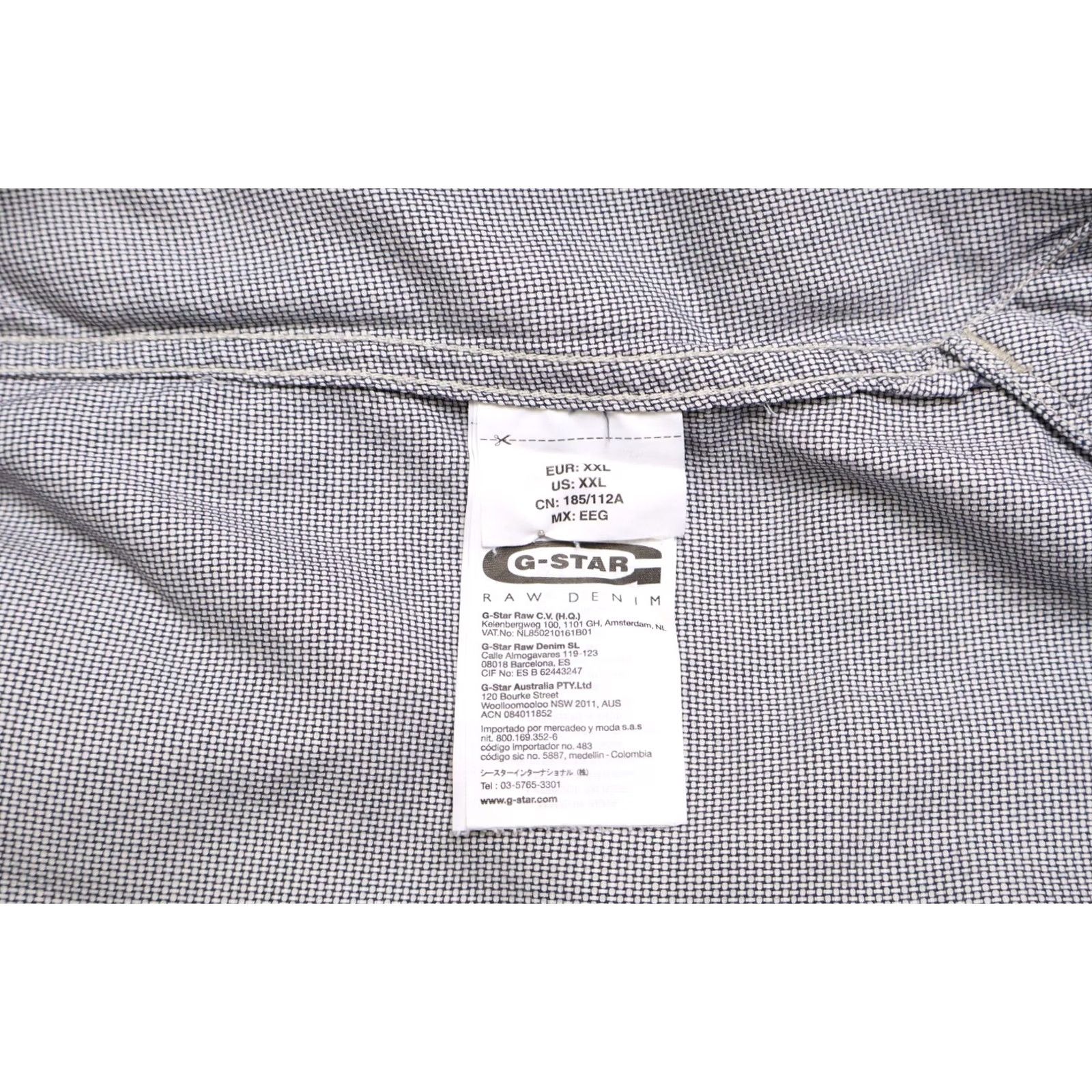 G-Star G-STAR Correct James Shirt Men's 2XL Melange Button Up Embroidery Patched Elbows Size US XXL / EU 58 / 5 - 7 Thumbnail