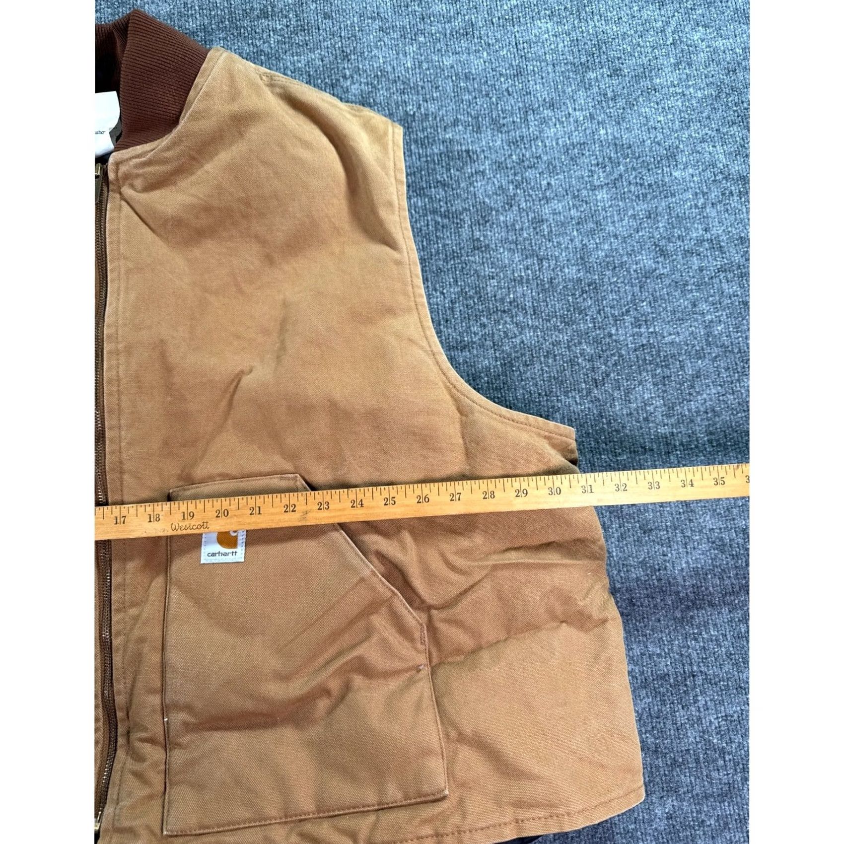 Carhartt Carhartt Mens 5XL Brown Arctic Vest Quilted Insulated Duck Canvas Work Size US XXL / EU 58 / 5 - 5 Thumbnail
