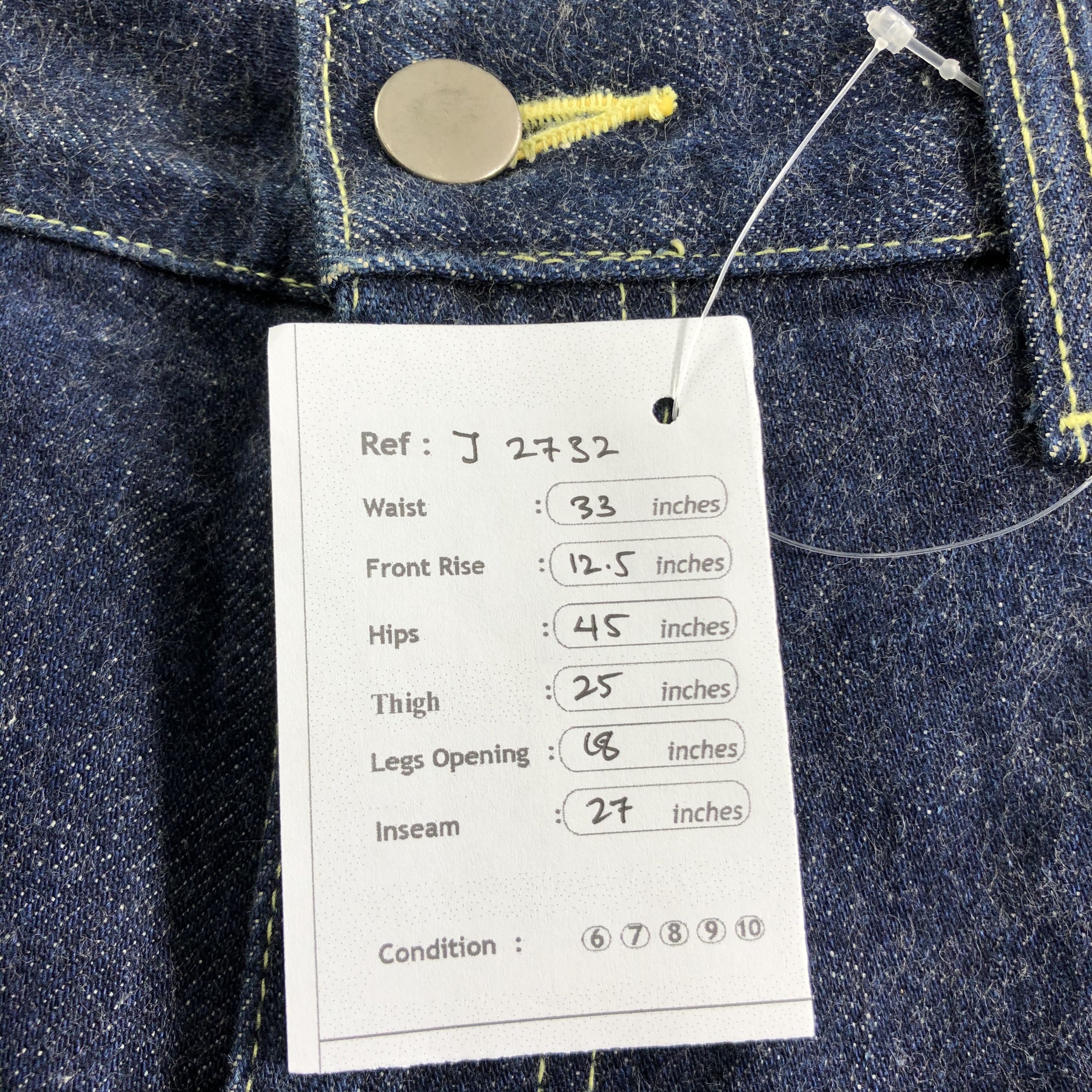Japanese Brand Felissimo Blossom Jeans Dark Wash Denim -J2732 Size US 33 - 10 Thumbnail