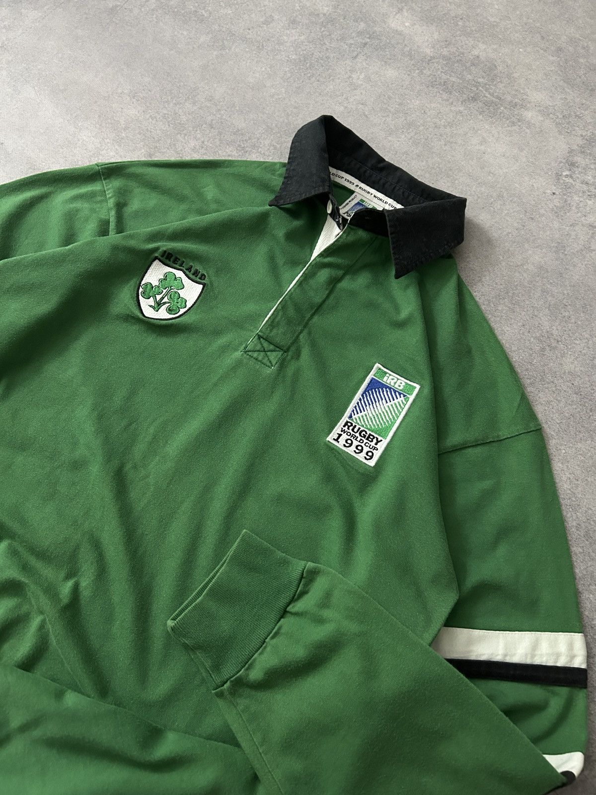 Rugby Ralph Lauren × Vintage Vintage Ireland Rugby World cup 1999 long-sleeved mens Size US S / EU 44-46 / 1 - 2 Thumbnail