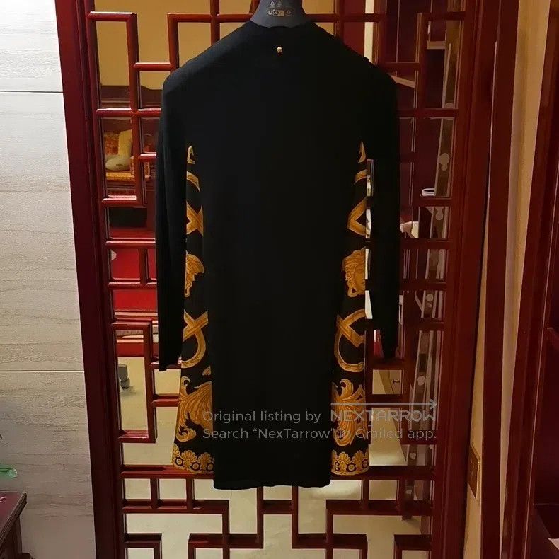 Versace Versace Black gold baroque dress Size XS / US 0-2 / IT 36-38 - 4 Thumbnail