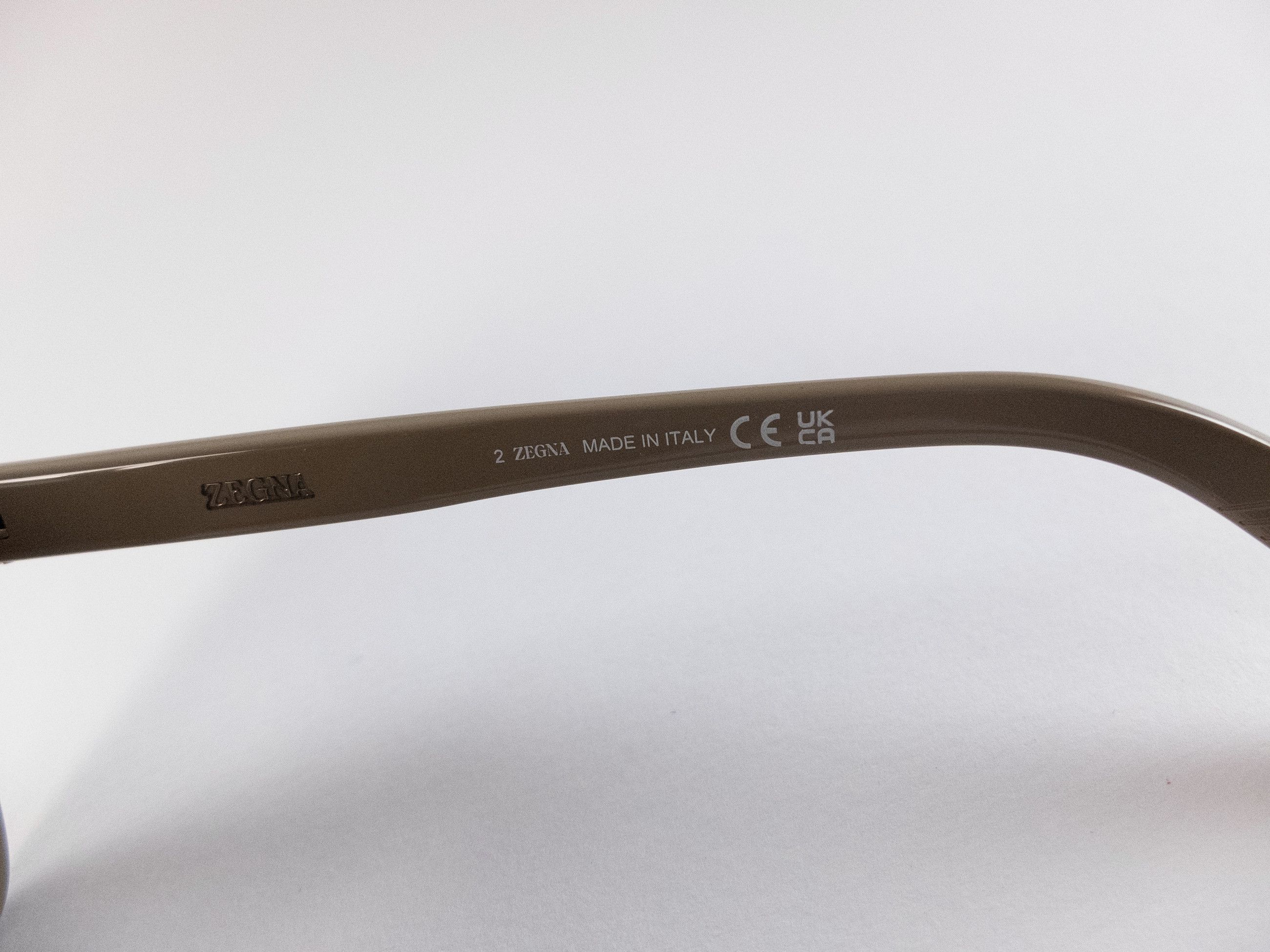 Ermenegildo Zegna ZEGNA shiny beige oval acetate sunglasses authentic Italy Size ONE SIZE - 10 Thumbnail