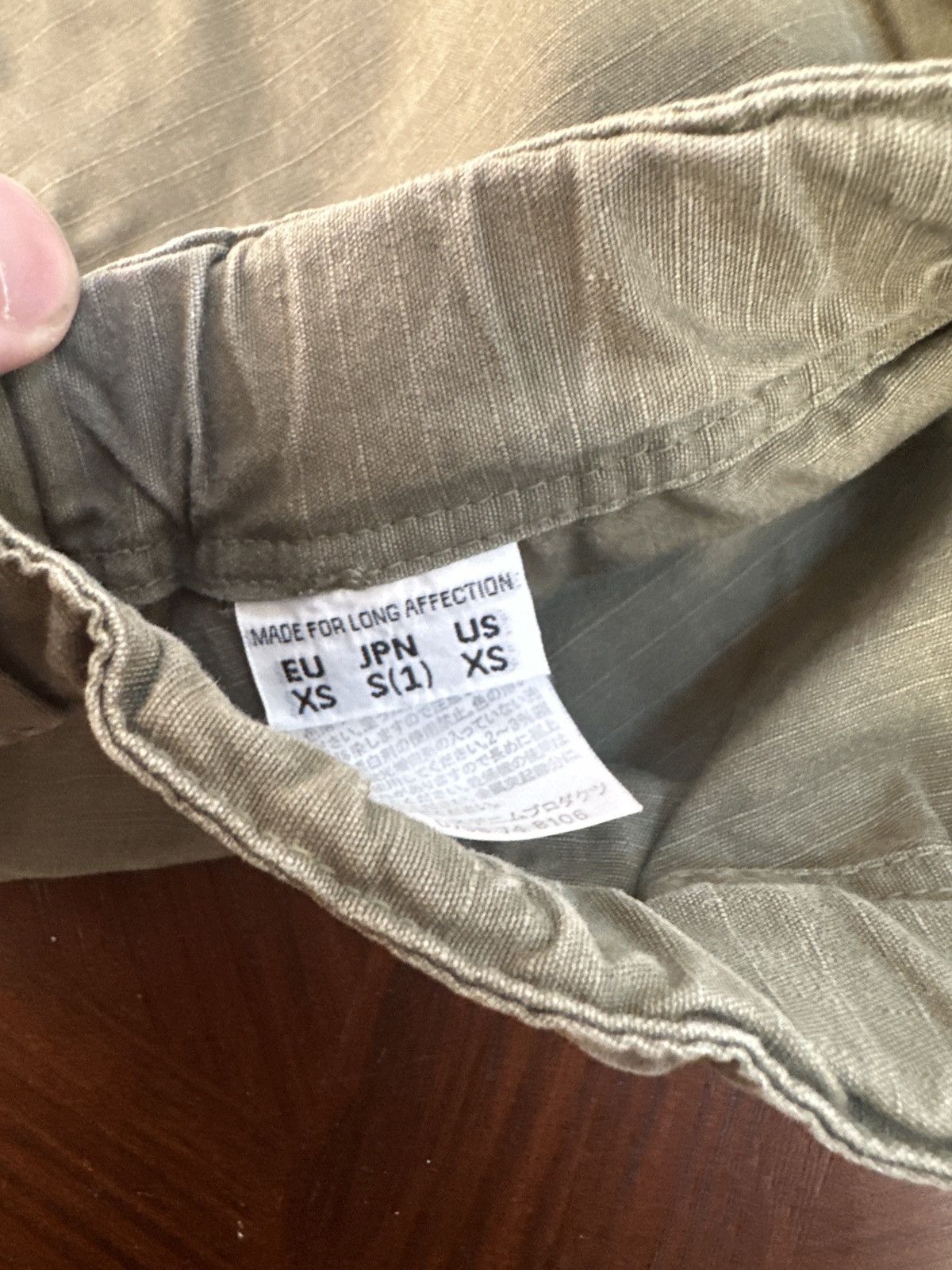 Orslow orSlow Olive Green Ripstop Pleated Easy Pants Size US 26 / EU 42 - 3 Thumbnail