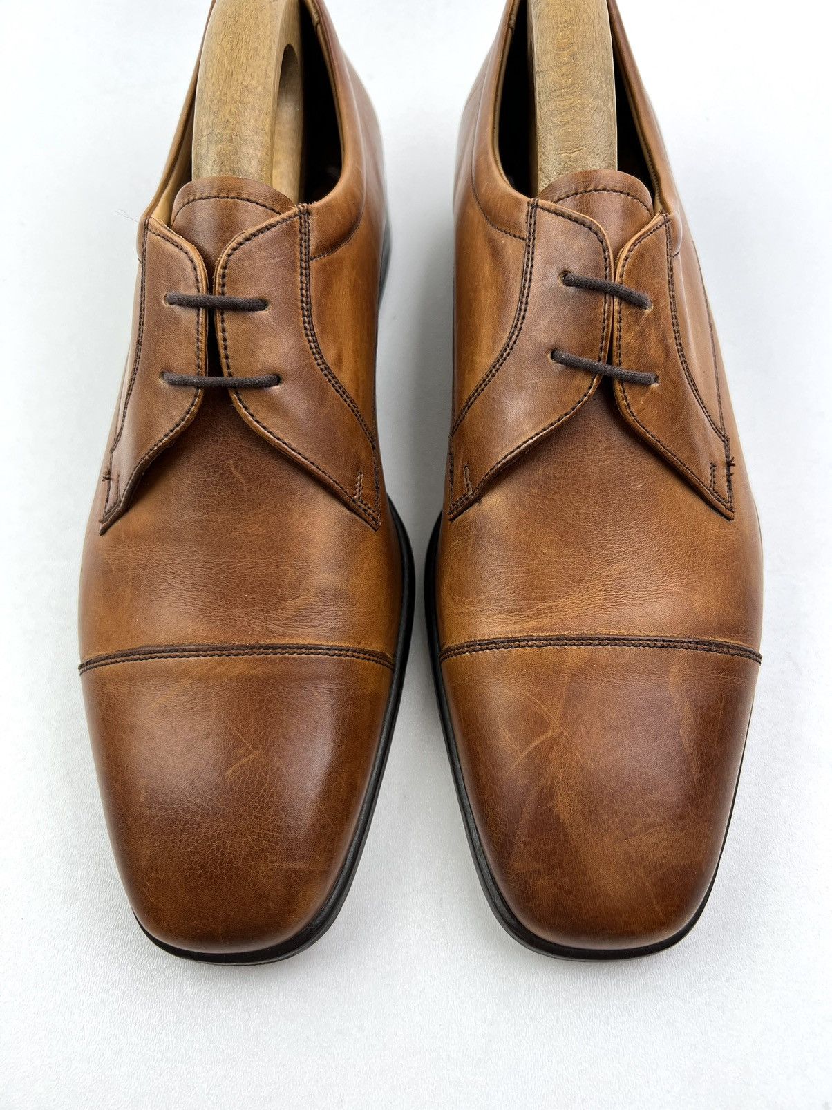 Barker BARKER Derby Leather Shoes Made in England Brown Men’s Size US 8.5 / EU 41-42 - 5 Thumbnail