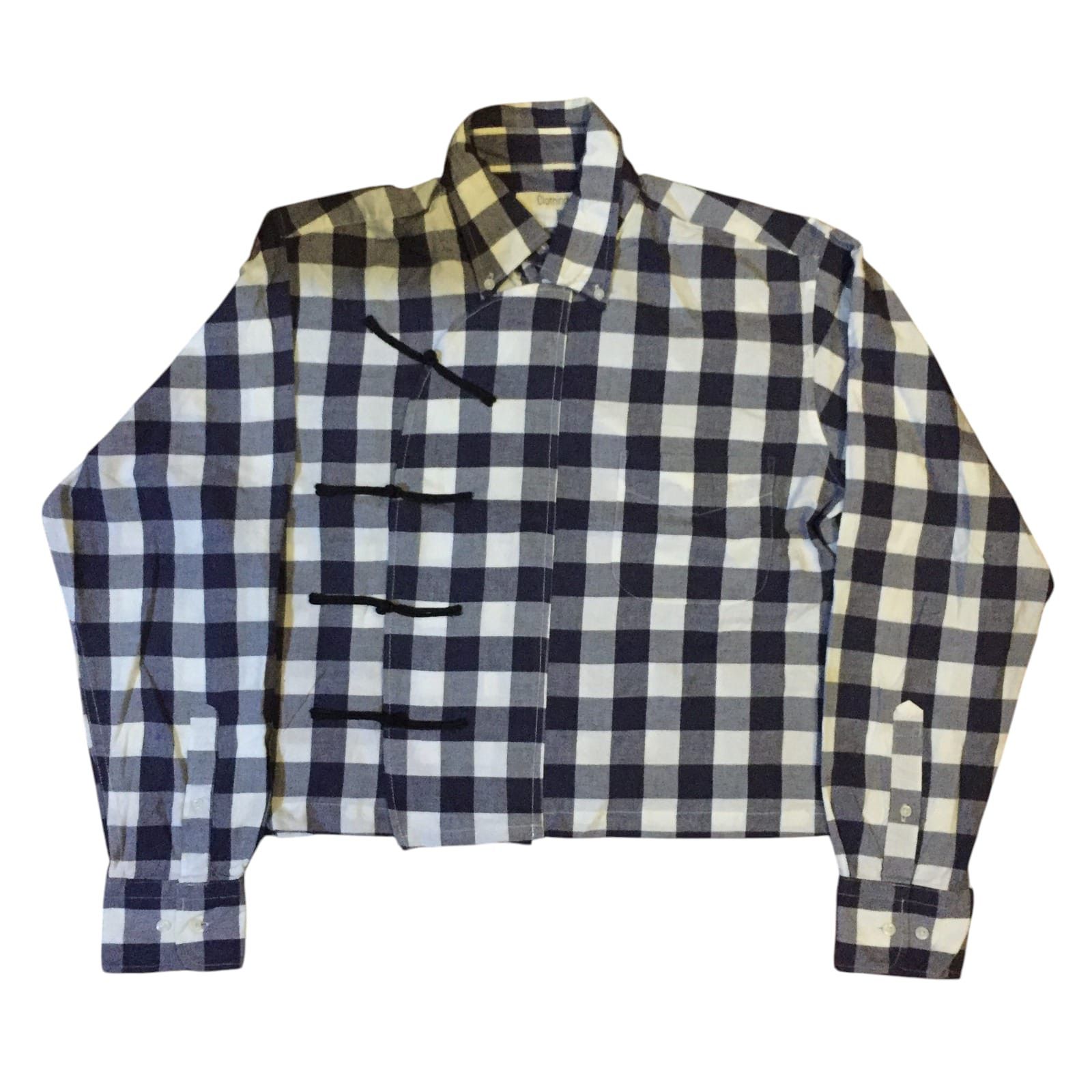 Handmade Clothing Chinese Cheongsam Boxy Shirt Flannel Reworked Size US L / EU 52-54 / 3 - 1 Thumbnail