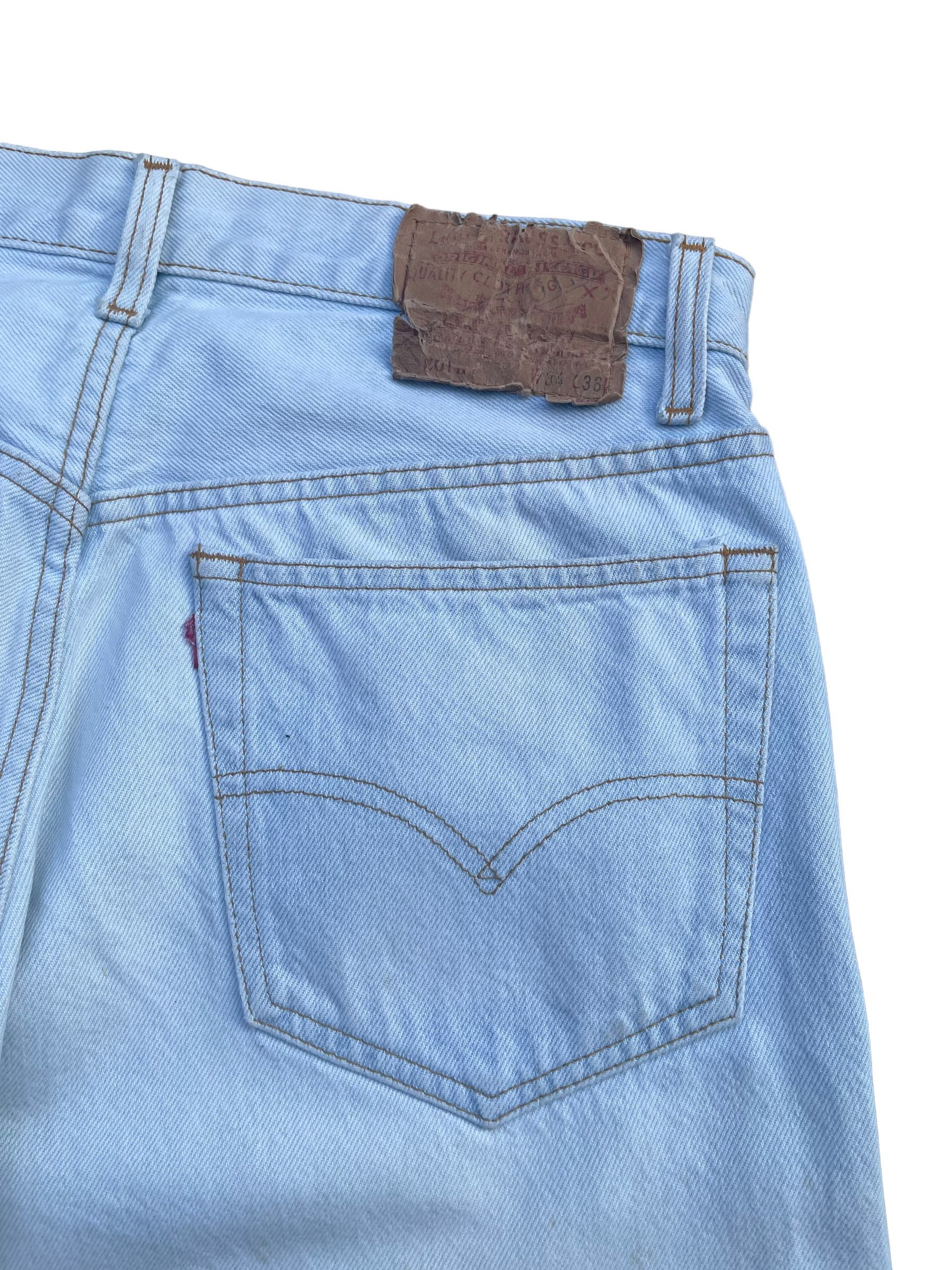 Levi's Vintage 1988 Levis 501 XX e Faded Denim Size US 32 / EU 48 - 4 Thumbnail