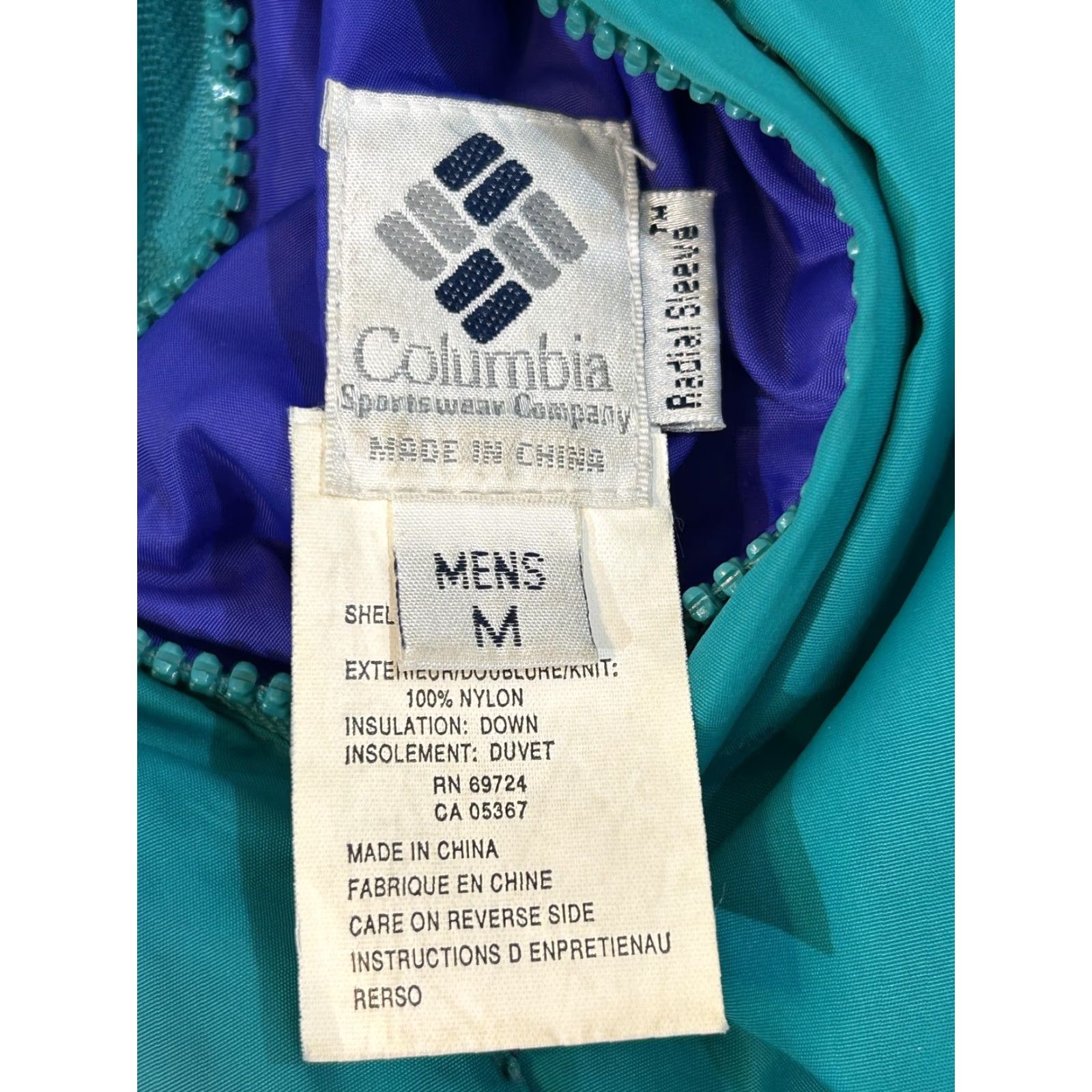Etro Columbia Jacket Mens Medium Down Bomber Reversible Coat 90s Vintage Puffer Retro Zip Front Size US M / EU 48-50 / 2 - 6 Thumbnail