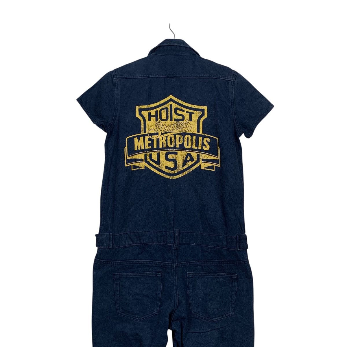 Japanese Brand Moon Blue Hoist Metropolis USA Jumpsuit Size 32" / US 10 / IT 46 - 10 Thumbnail