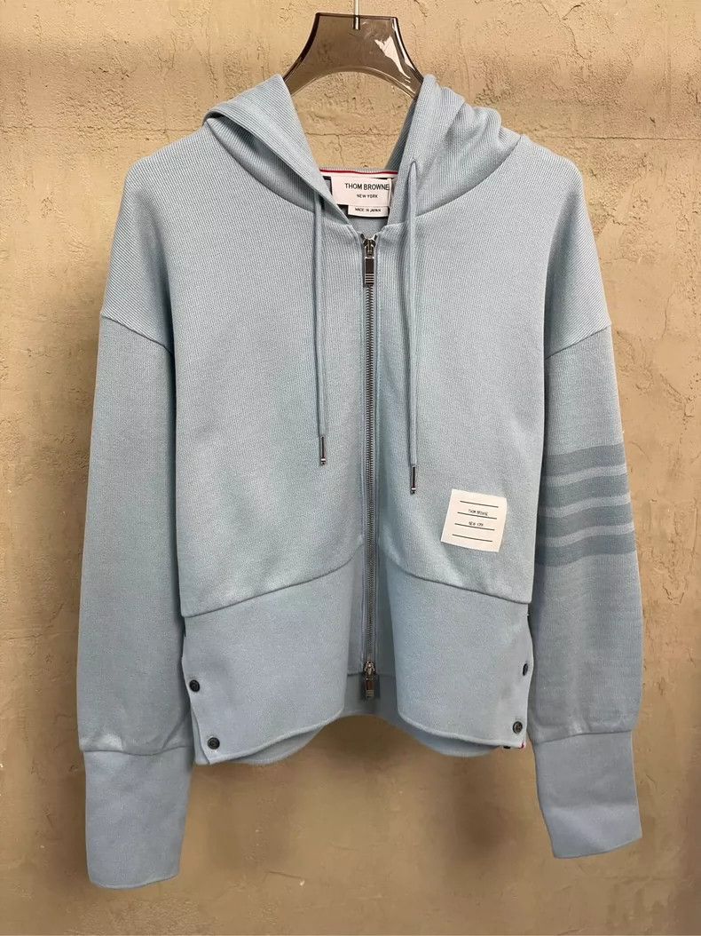 Thom Browne Thom Browne Smog blue new four stripe zipper jacket and ca Size L / US 10 / IT 46 - 3 Thumbnail