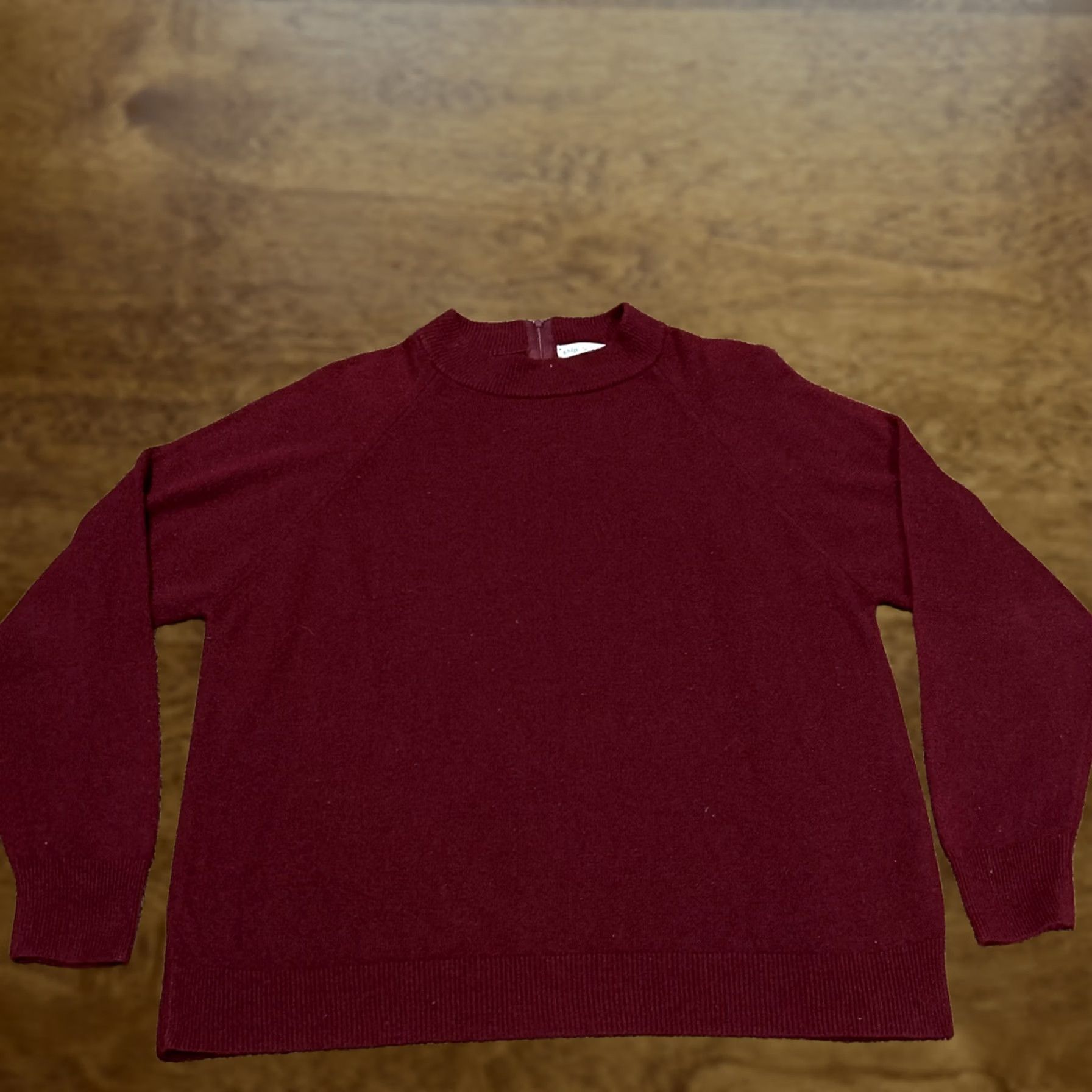 Vintage VINTAGE Ship N Shore Women’s XL Maroon Acrylic Sweater Pullover A45 Size XL / US 12-14 / IT 48-50 - 1 Thumbnail