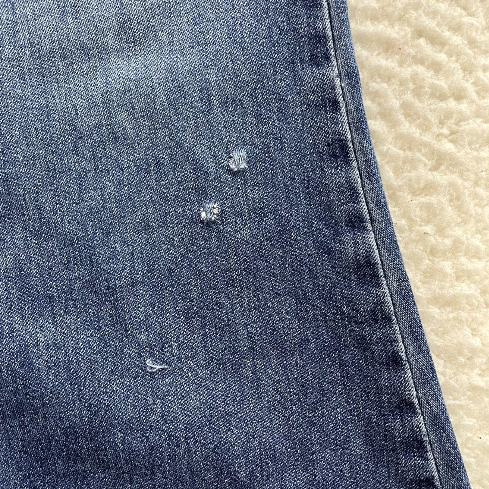 Vintage VINTAGE Bongo Bell Bottom Jeans 8 Mid Rise Blue Cotton 70s Look Womens 8/10 28/29 Size 30" / US 8 / IT 44 - 6 Thumbnail