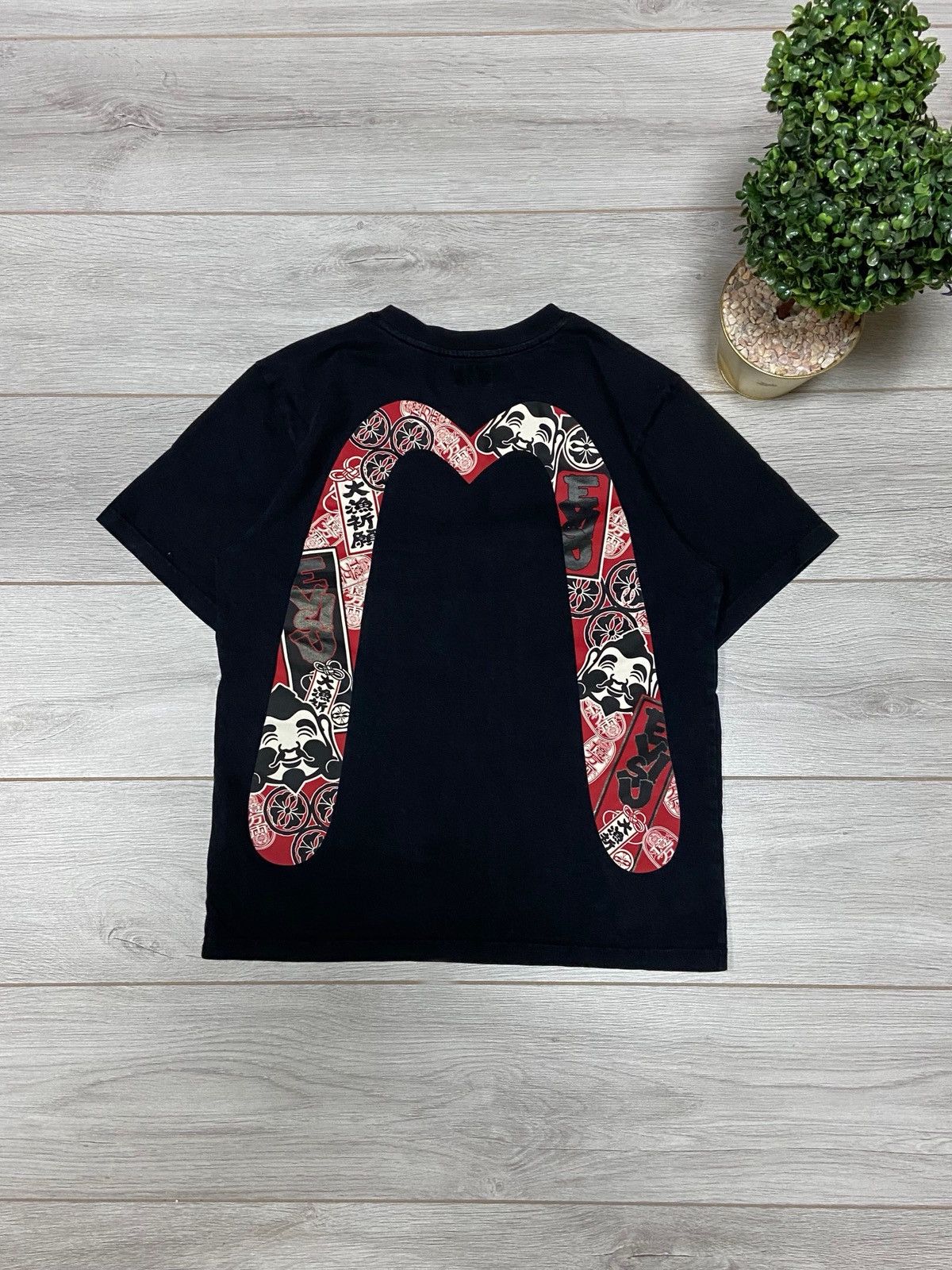 Evisu big logo seagull Japanese t-shirt