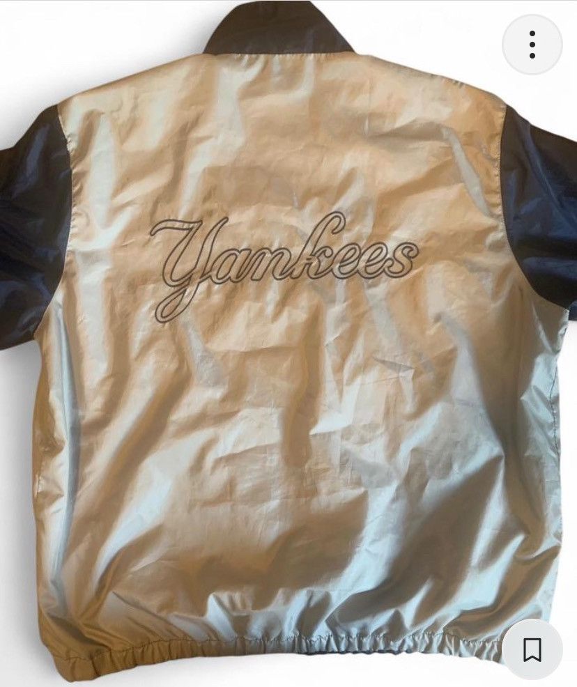 G-III × MLB × Vintage Vintage New York Yankees Blue and White windbreaker Size US XL / EU 56 / 4 - 3 Thumbnail