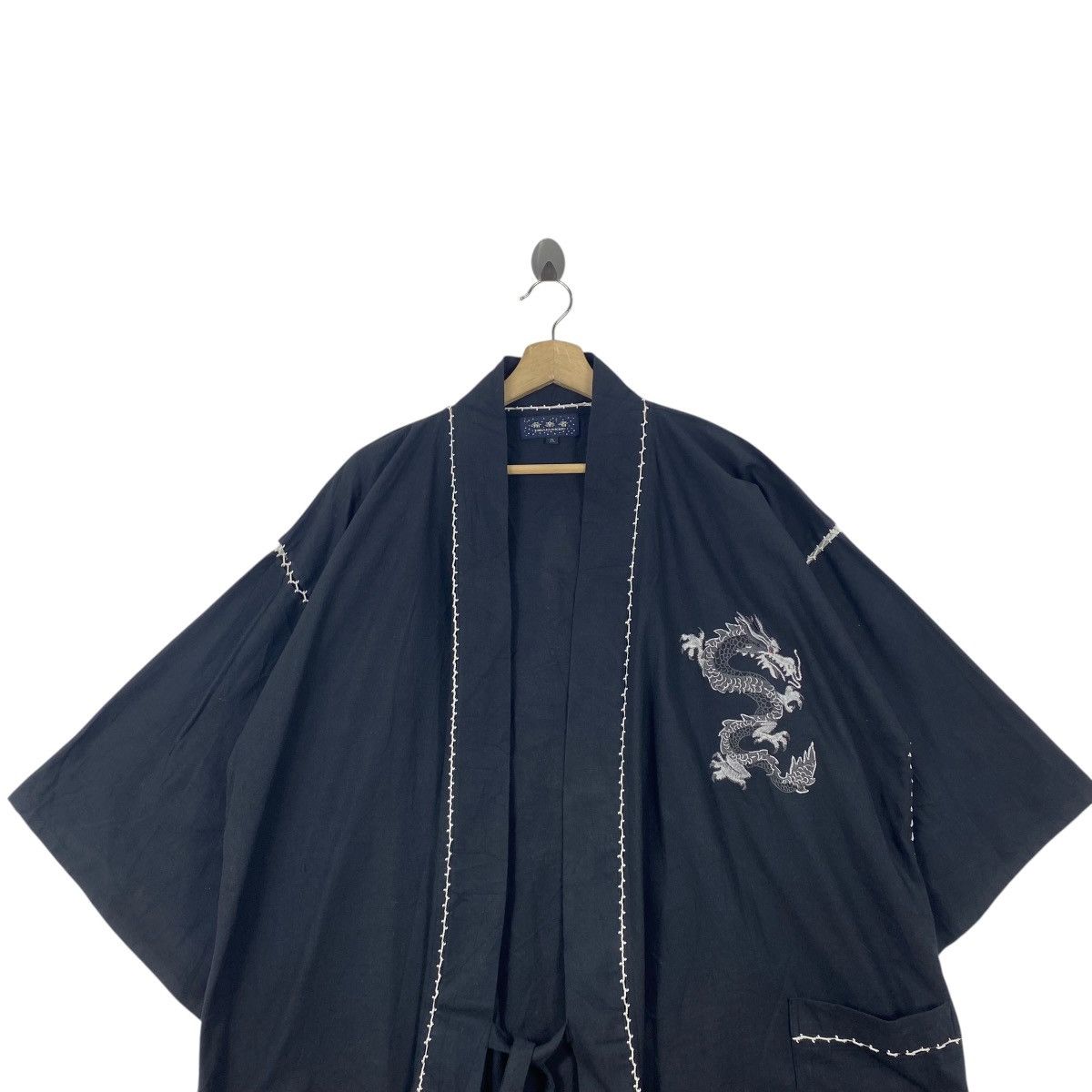 Vintage Vintage KIRAKUMONO KIMNONO HAORI DRAGON Japanese Embroide Size US XXL / EU 58 / 5 - 2 Thumbnail