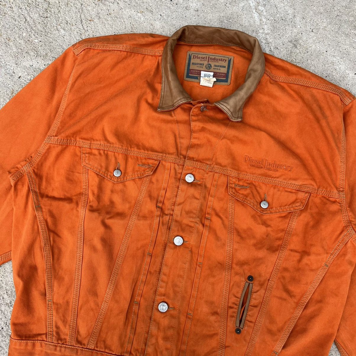 Diesel × Vintage Vintage 90s Diesel Denim Jacket Size US L / EU 52-54 / 3 - 10 Thumbnail