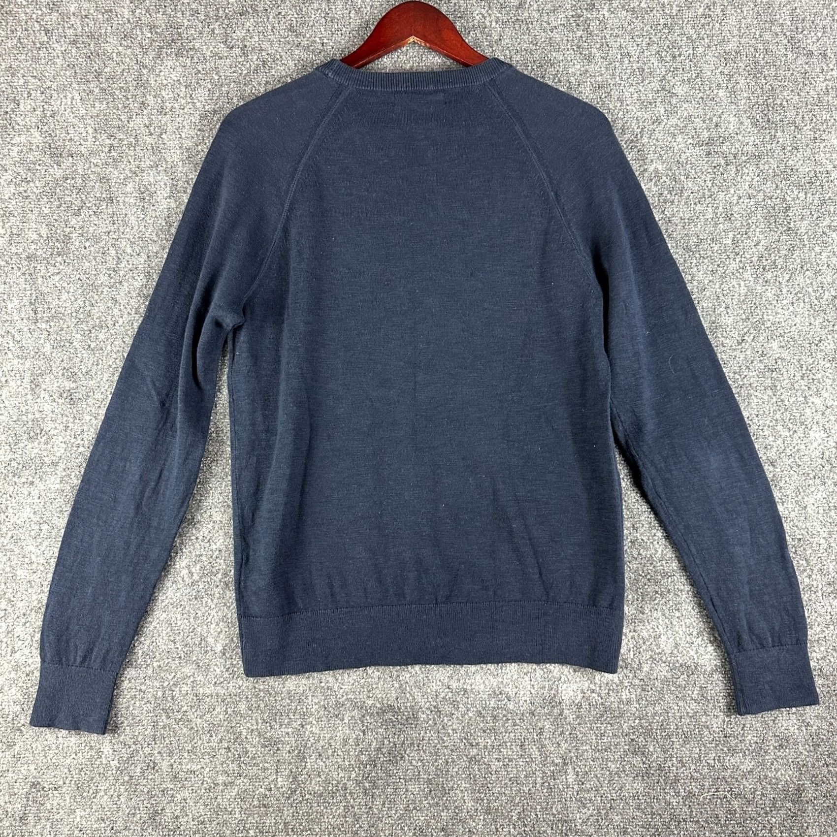 Banana Republic Banana Republic Sweater Mens S Blue Cotton Pullover Ribbed Hem Size US S / EU 44-46 / 1 - 6 Thumbnail