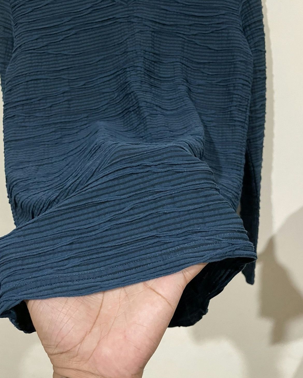 If Six Was Nine Vintage Tornado Mart Japan Pleated Longsleeve Shirt Size US M / EU 48-50 / 2 - 21 Thumbnail