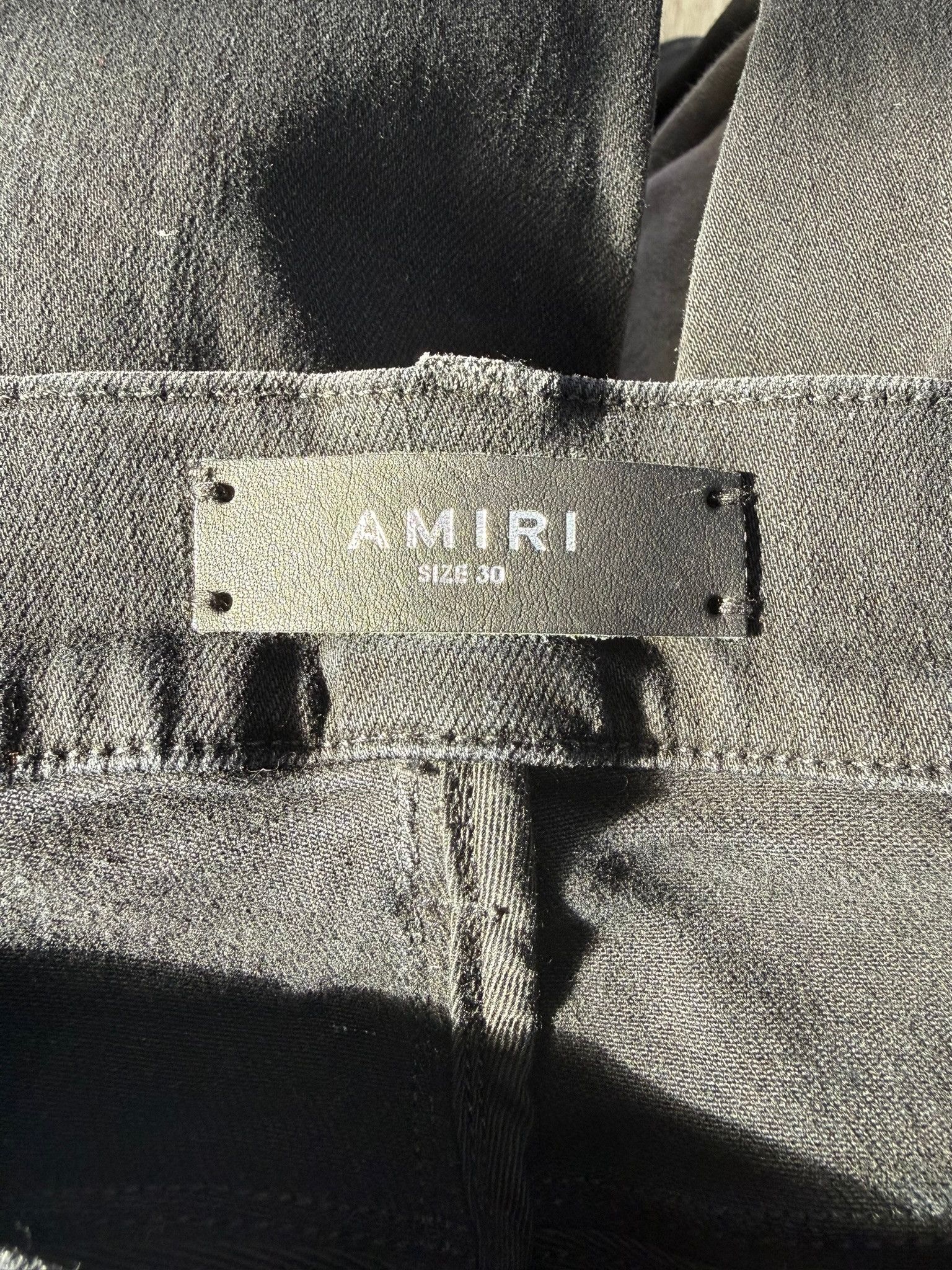 Amiri Amiri "Paisley Patch" distressed skinny jeans (Black/Orange) Size US 30 / EU 46 - 6 Thumbnail