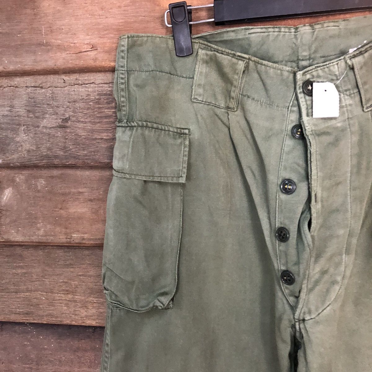 Japanese Brand DL Japan military army Green Cargo Multipocket Pants #S2754 Size US 32 / EU 48 - 4 Thumbnail