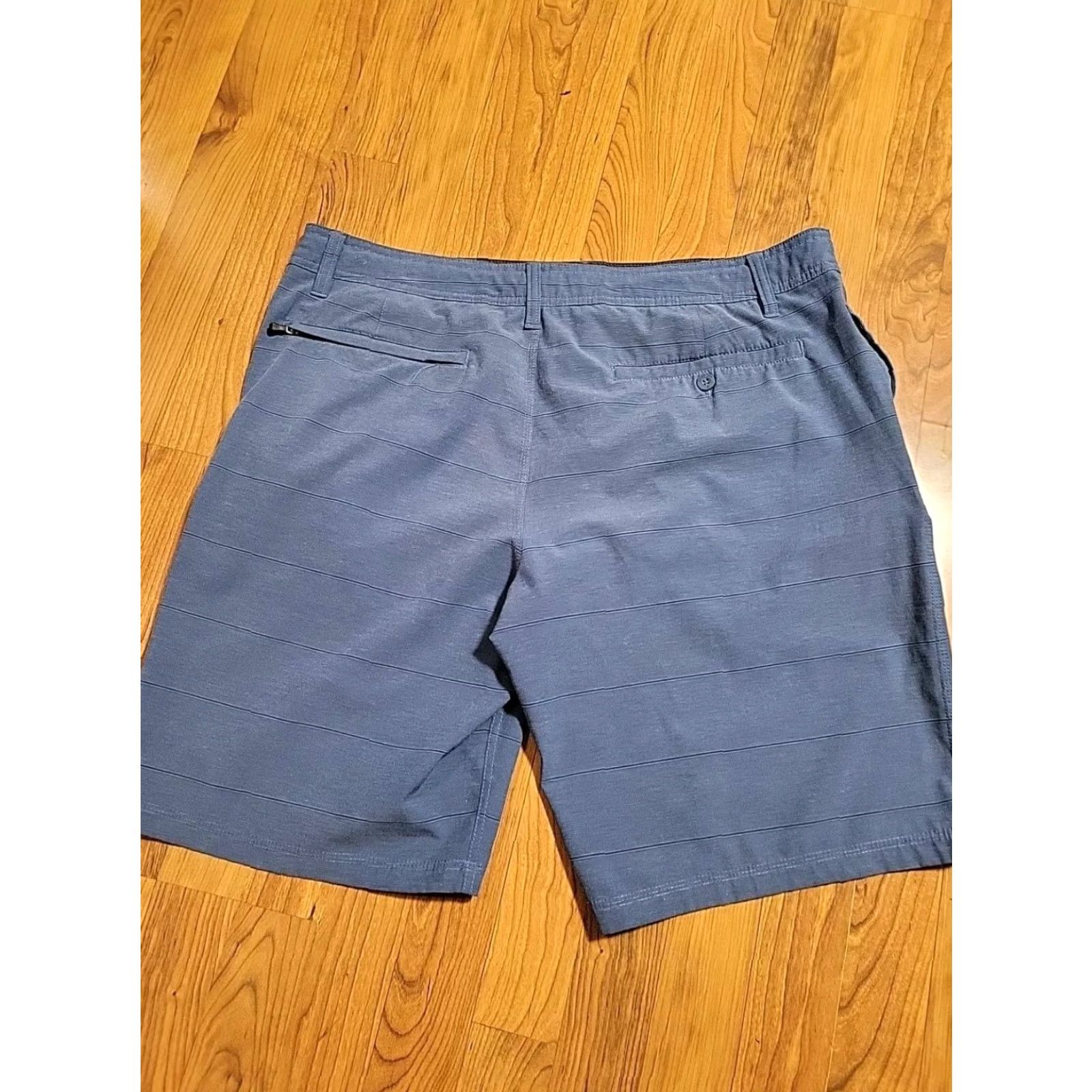 Hang Ten Hang Ten Blue Shorts Men Chino 10" Inseam Drawstring Pockets Security 38 Size US 38 / EU 54 - 3 Thumbnail