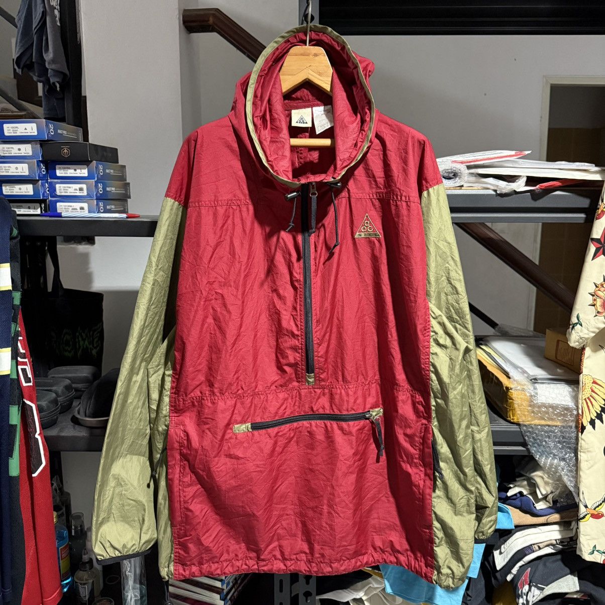 Nike ACG Vintage Nike ACG hoodie windbreaker jacket Size US L / EU 52-54 / 3 - 1 Thumbnail