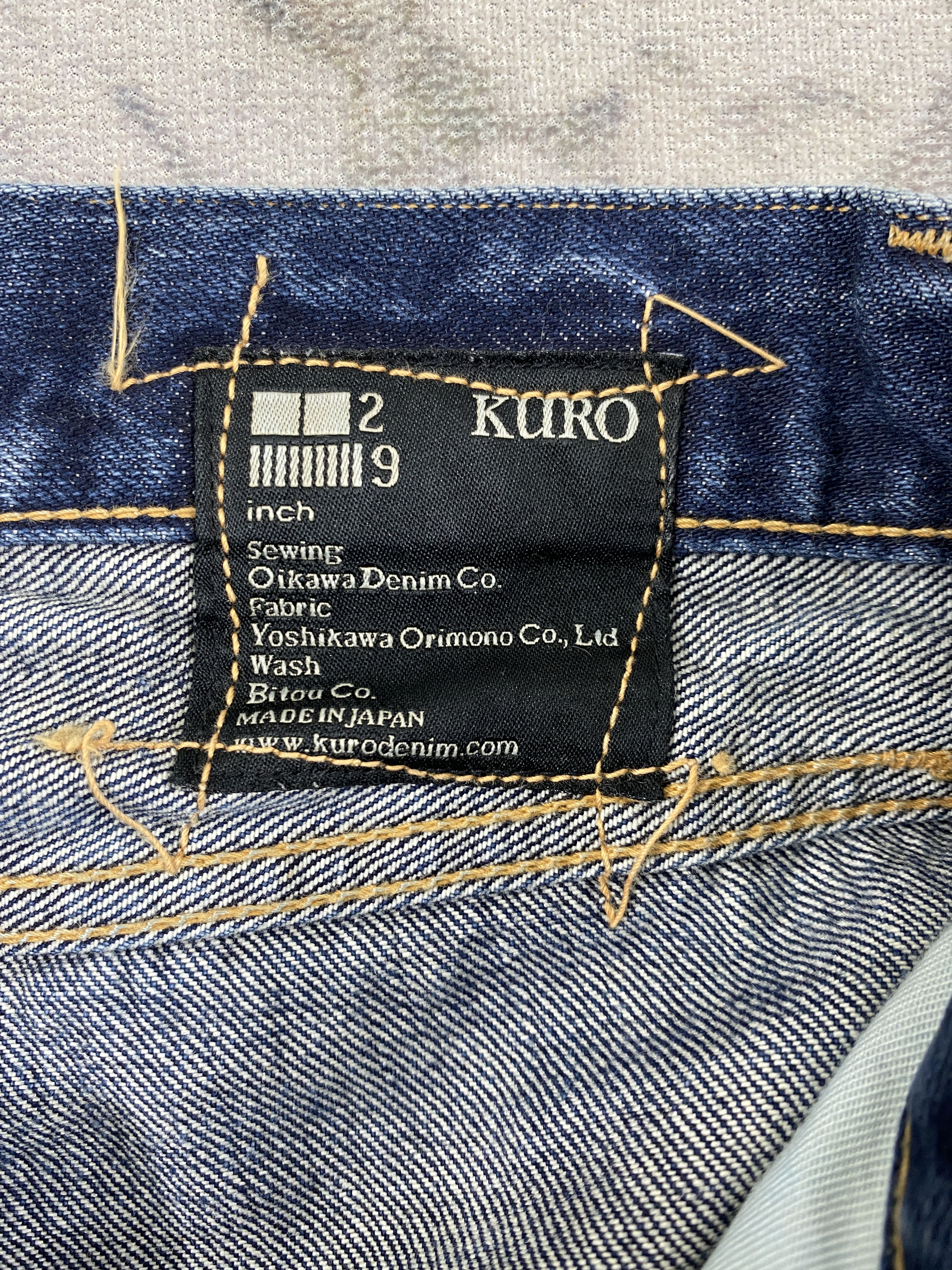 Japanese Brand Redline SELVEDGE Vintage Kuro 31x28.5 Denim- JN3671 Size US 31 - 12 Thumbnail