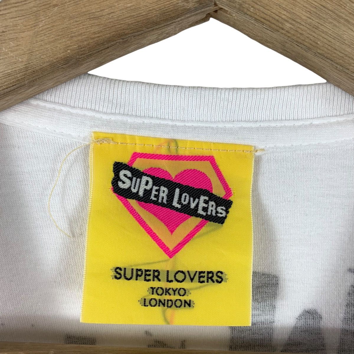 Japanese Brand × Vintage Vintage Distressed SUPER LOVERS japan new wavepunk style tee Size US S / EU 44-46 / 1 - 4 Thumbnail