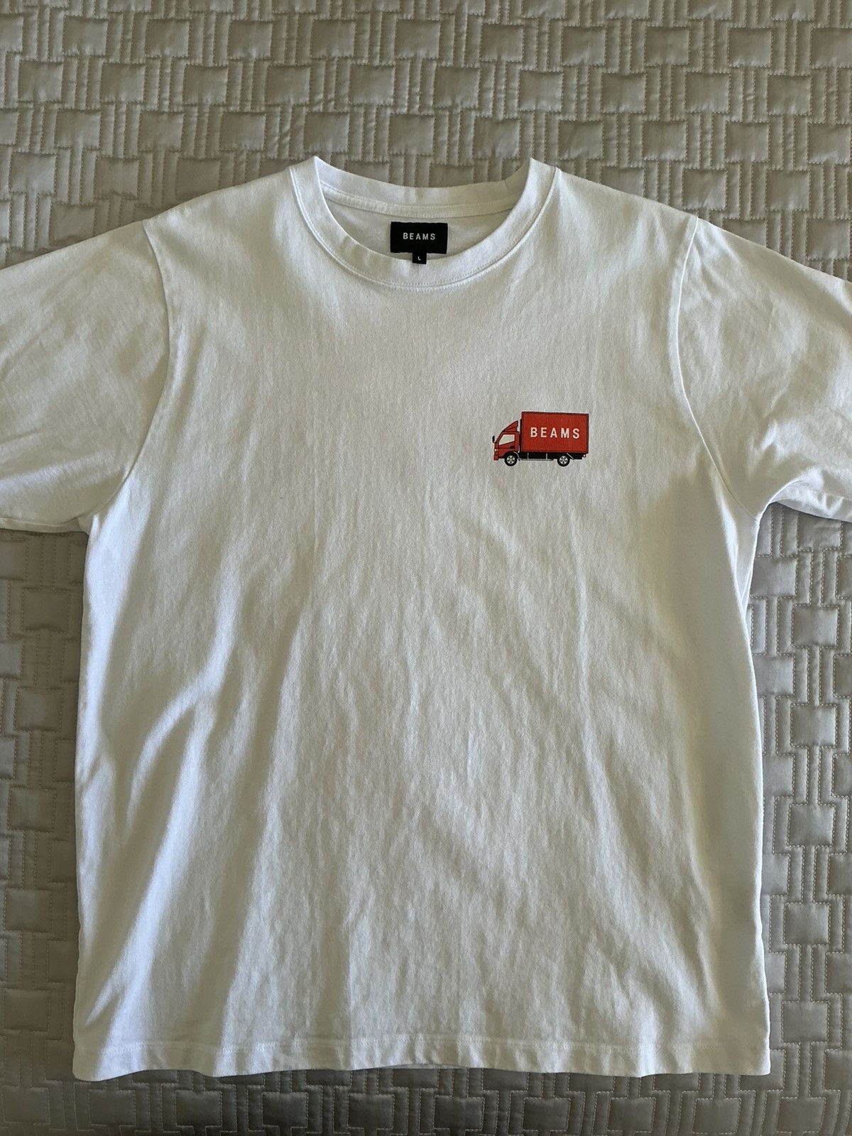 Beams Japan Beams Orange Truck Logo T-shirt Size L Size US L / EU 52-54 / 3 - 1 Thumbnail