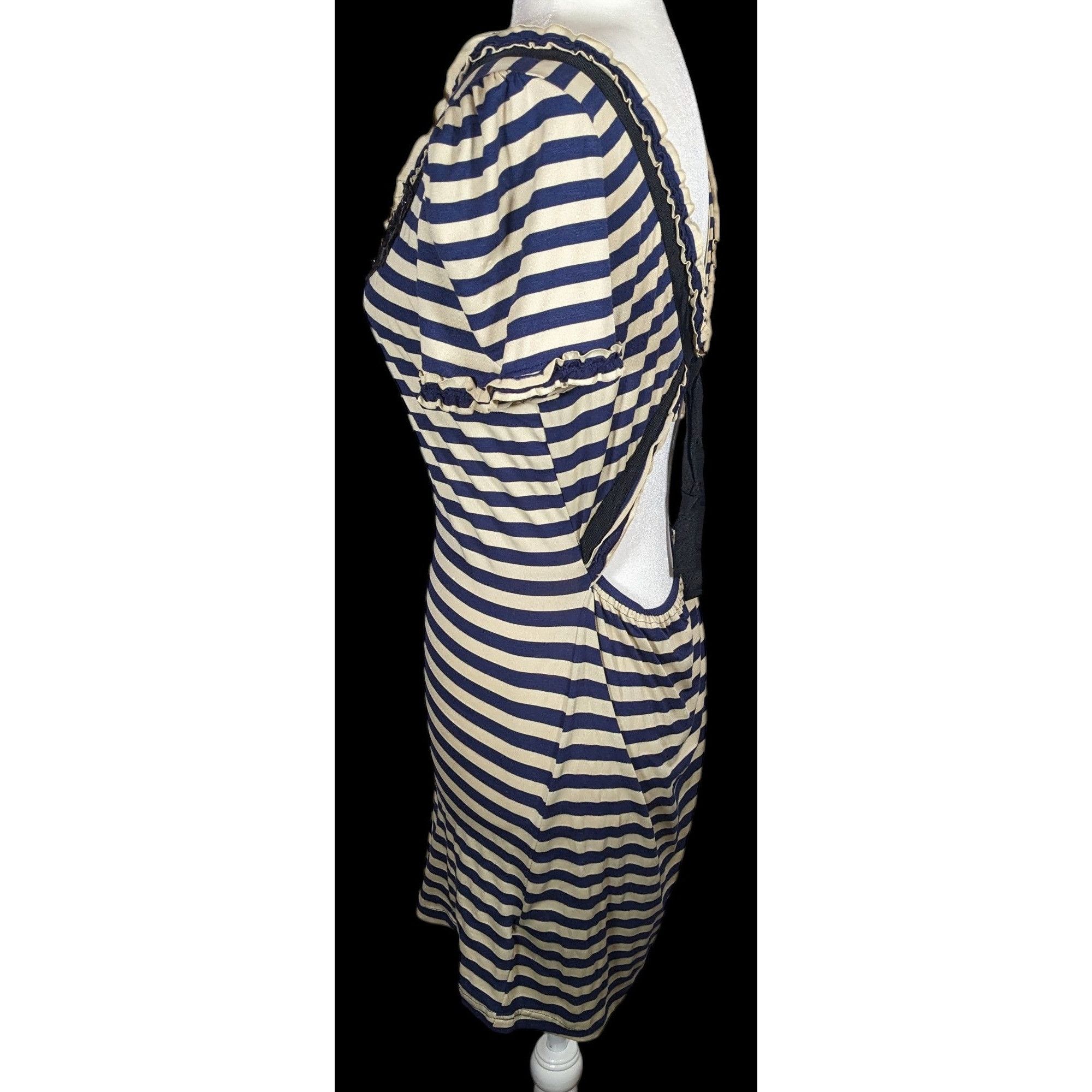 Other Twelve By Twelve Los Angeles 80s Style Striped Embellished D Size L / US 10 / IT 46 - 3 Thumbnail
