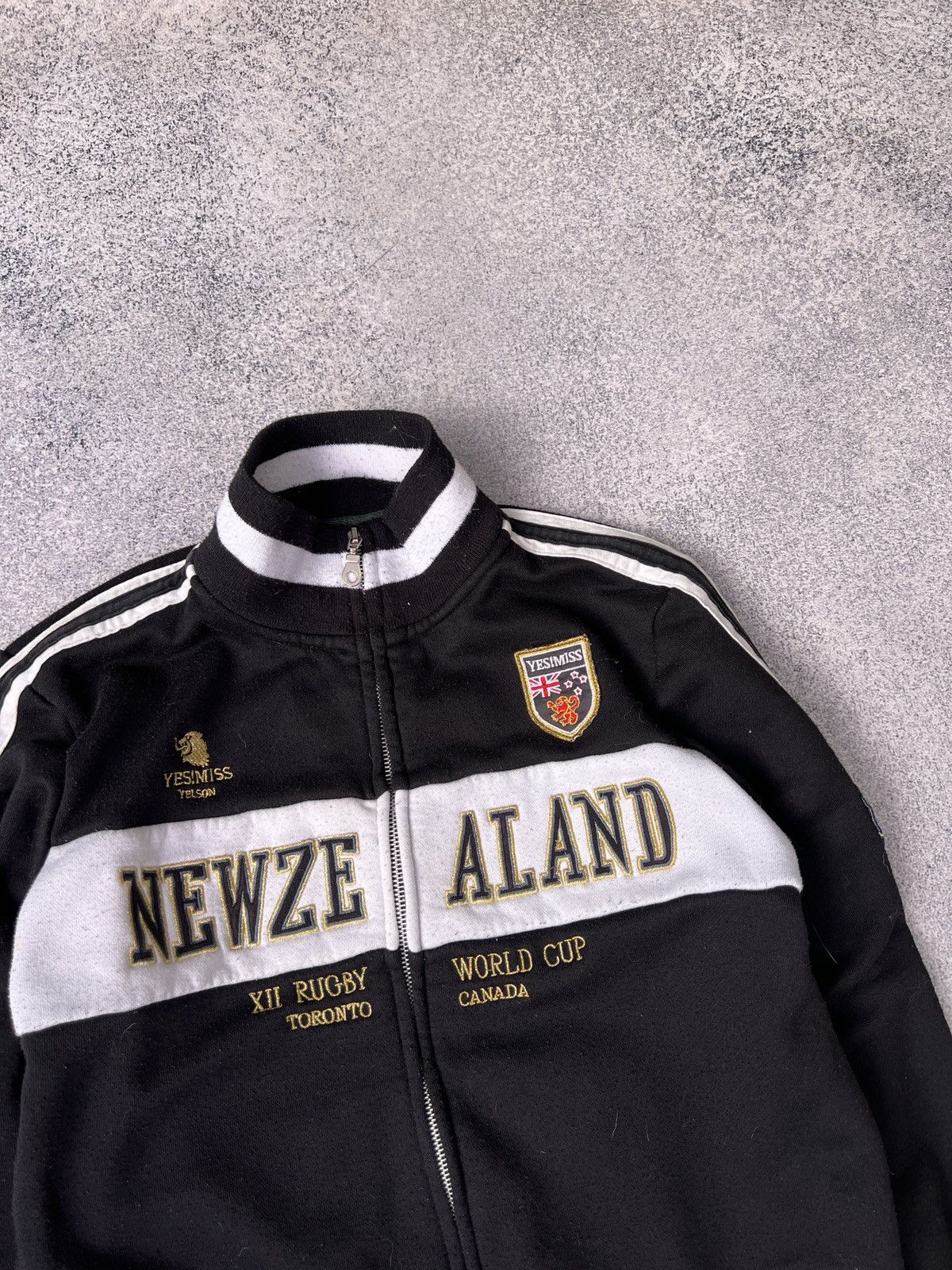 Designer × Vintage Vintage New Zealand Rugby World Cup Zip Sweatshirt Size US S / EU 44-46 / 1 - 4 Thumbnail