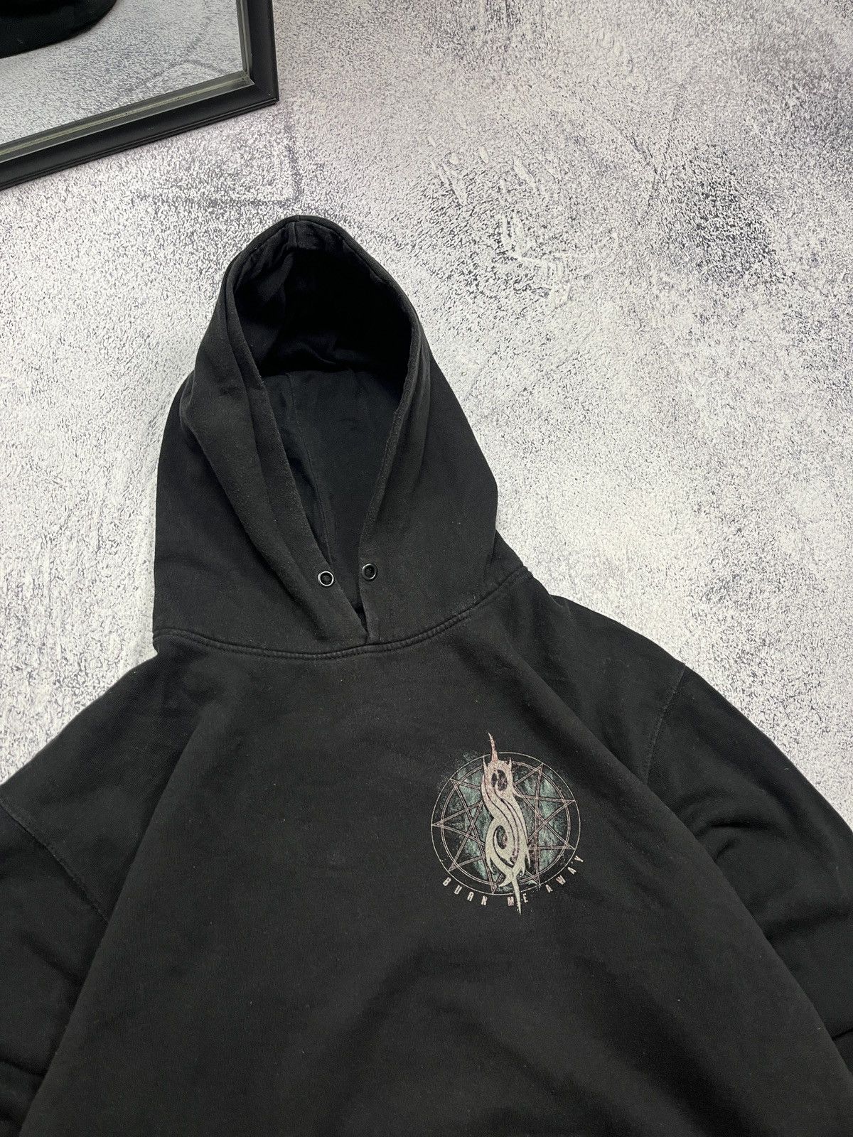Band Tees Vintage Slipknot 00’s Hoodie "Burn Me Away" Big Logo Rare Size US XL / EU 56 / 4 - 5 Thumbnail