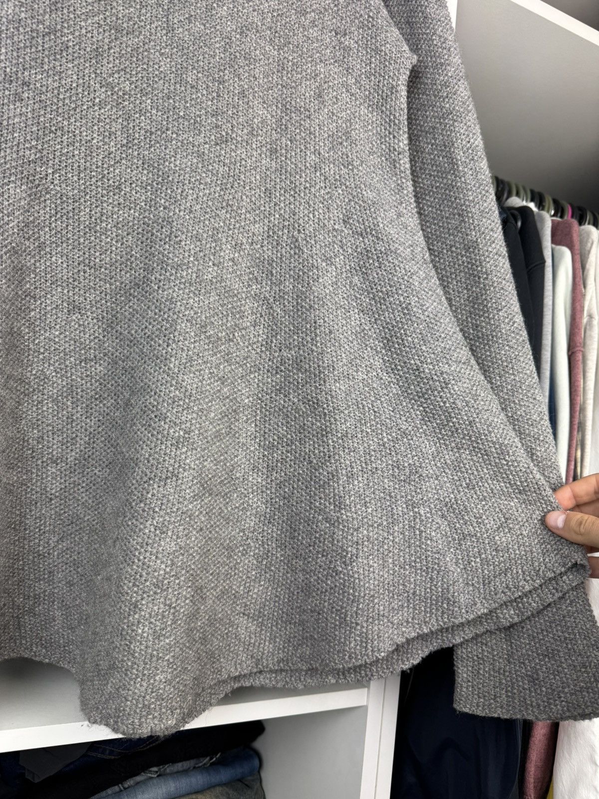 hannes roether Hannes Roether Women’s Yak Merino Wool Longline Sweater Size L / US 10 / IT 46 - 16 Thumbnail