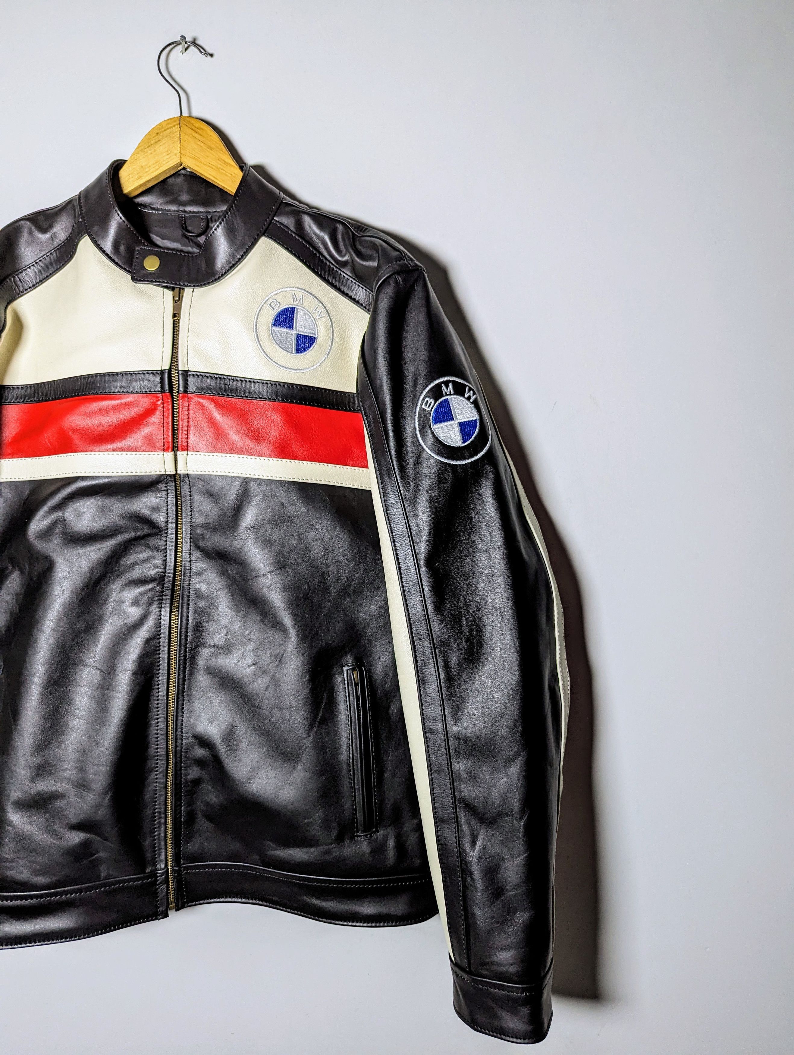 🔥 BMW 🔥 FORMULA 1 RACING LEATHER JACKET RARE STREETWEAR
