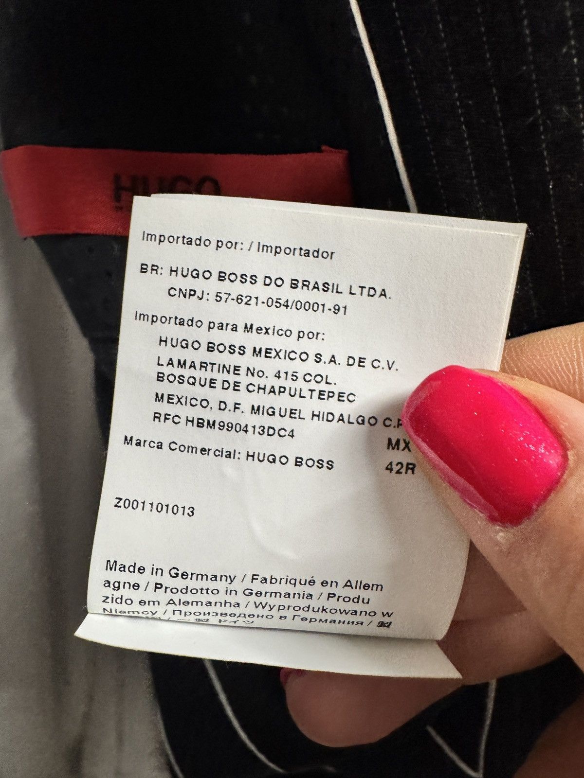 Hugo Boss new men's wool jacket with a cashmere blend from Hugo Boss Size 52R - 6 Thumbnail