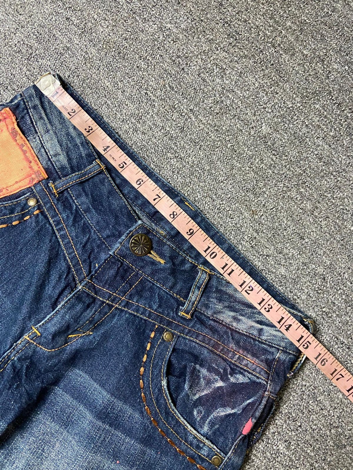 Japanese Brand Japanese Brand Distressed Denim Flare Jeans (143) Size US 30 / EU 46 - 6 Thumbnail